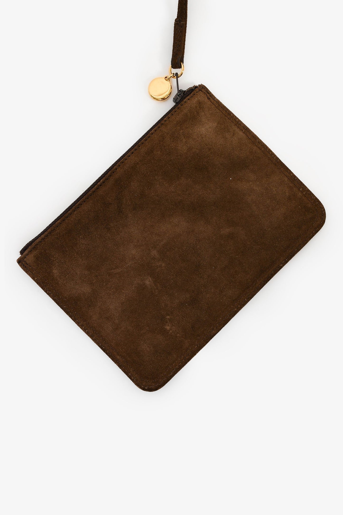 Chanel™ 1994-96 Brown Suede Timeless Drawstring Bucket Bag