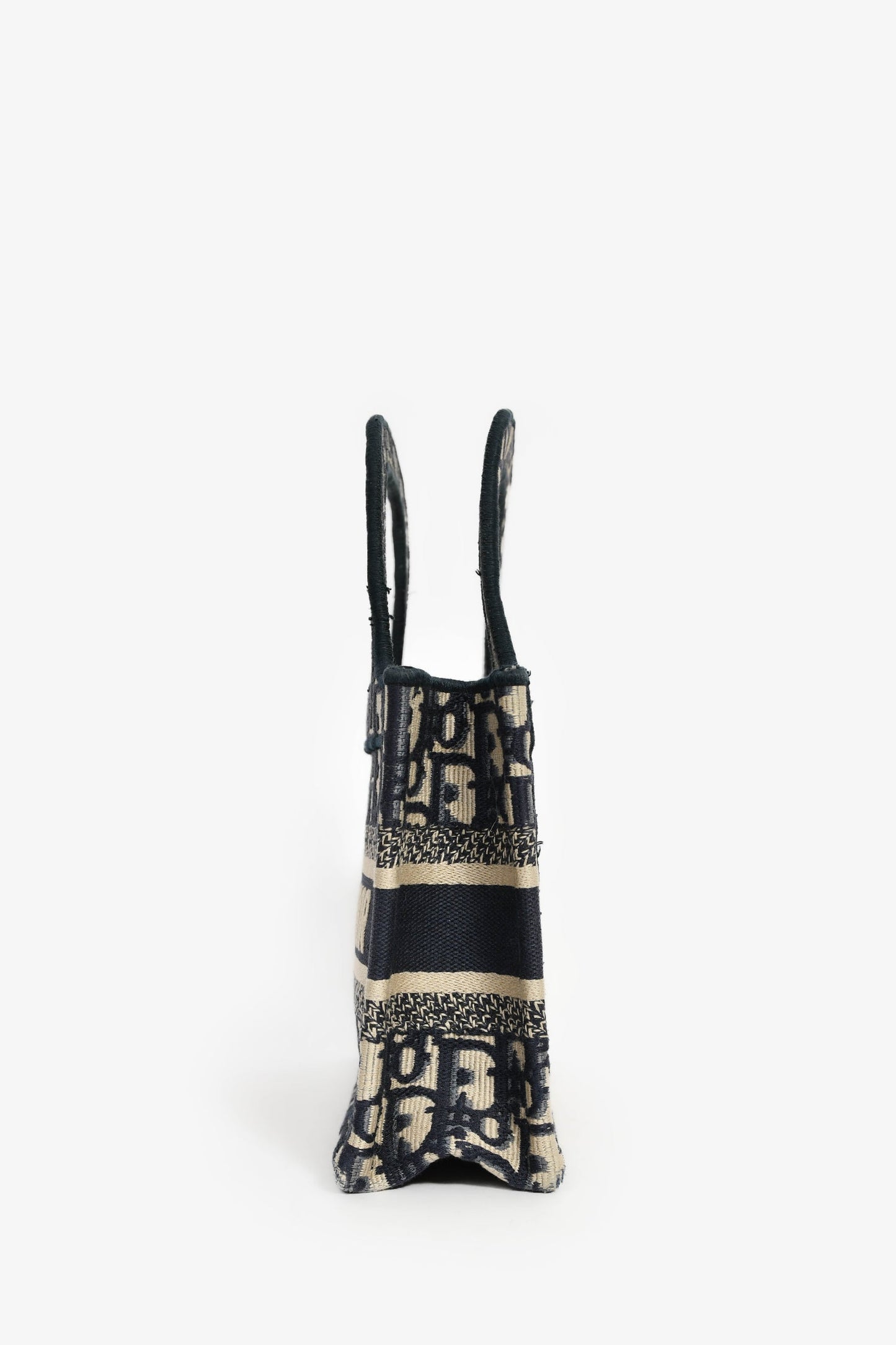Christian Dior 2020 Navy Oblique Mini Book Tote