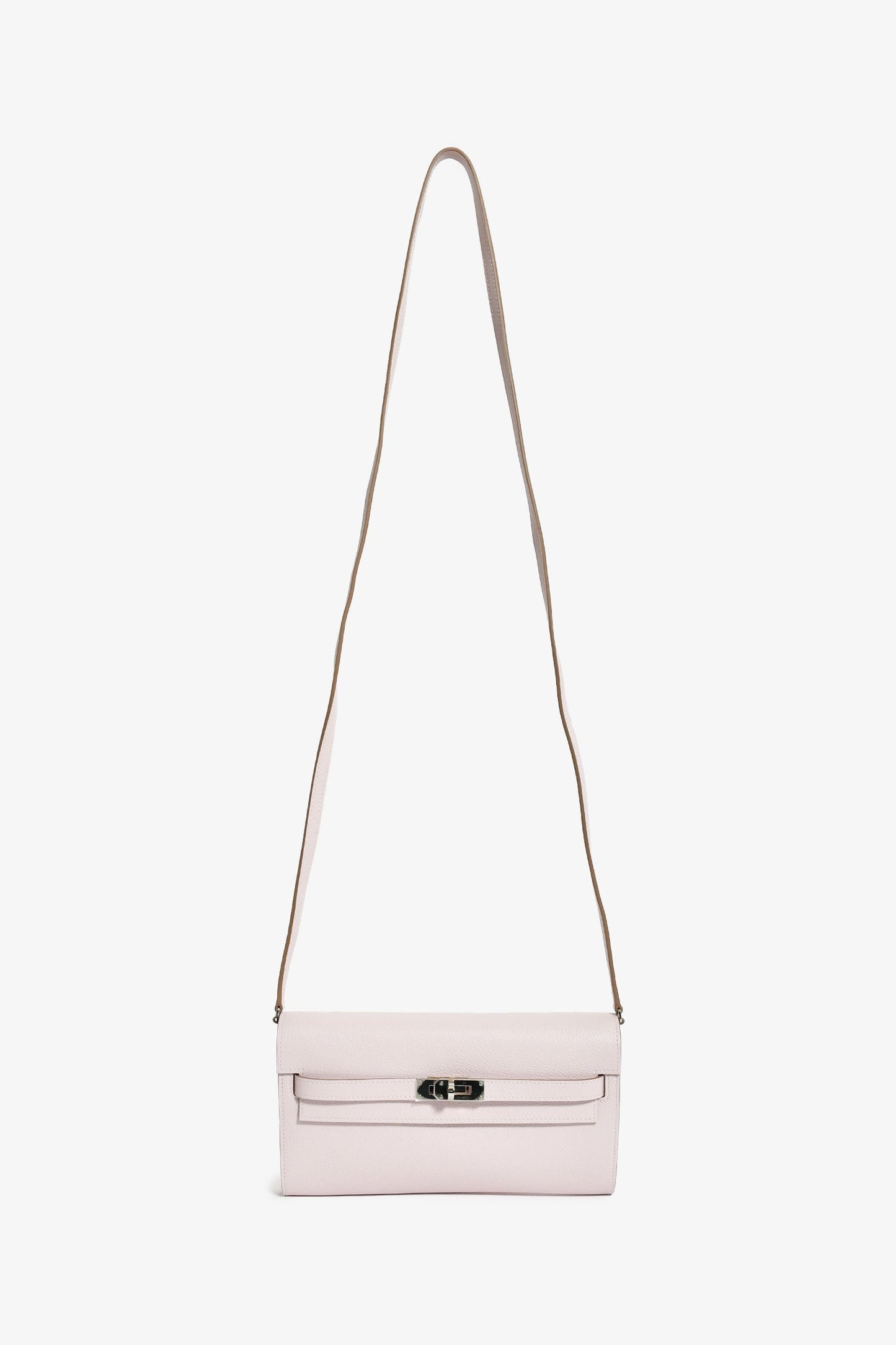Hermès 2024 'Mauve Pale' Epsom Leather 'To Go' Crossbody