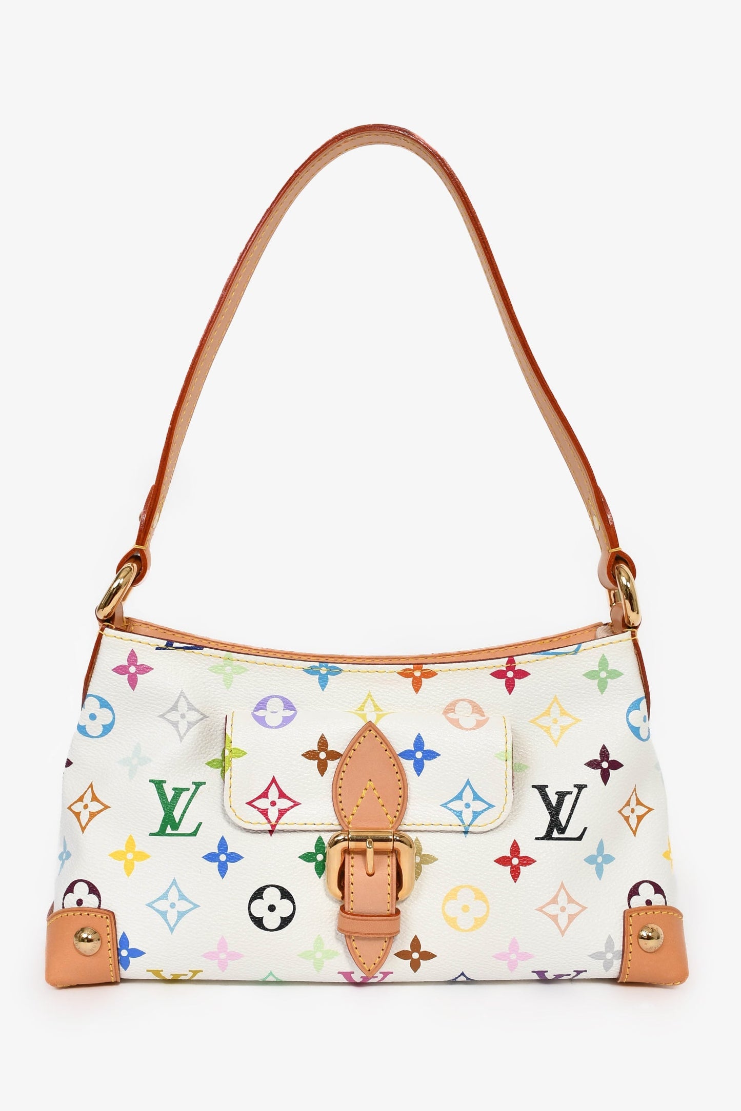 Louis Vuitton 2006 White/Multicolour Monogram 'Eliza' Shoulder Bag