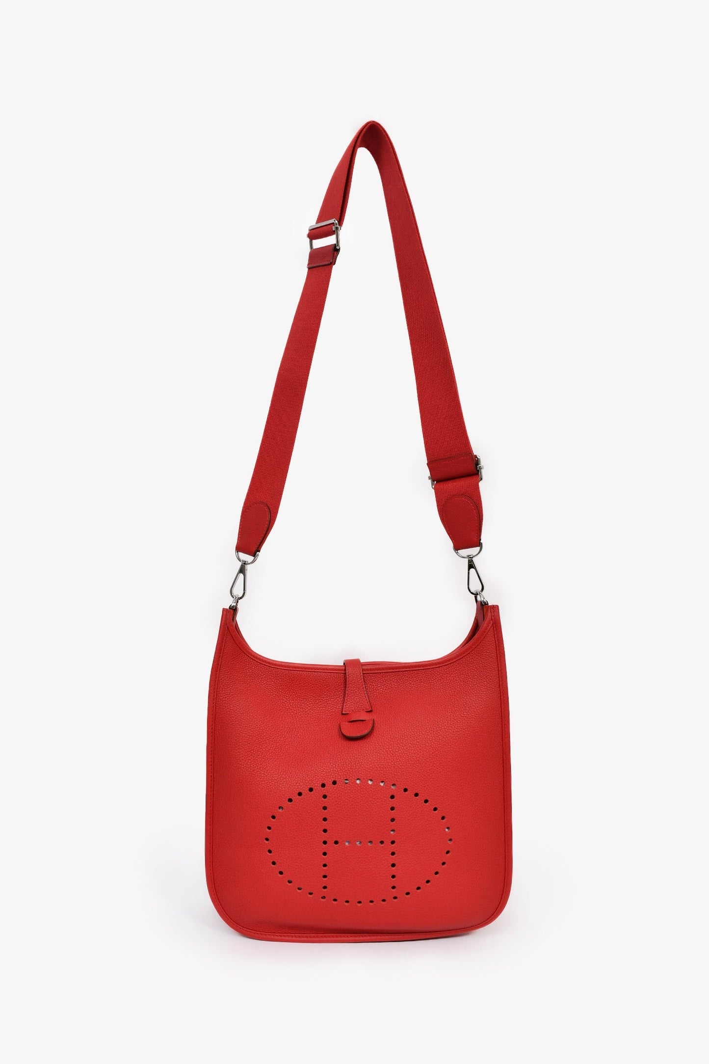 Hermès 2019 Rouge Piment Clemence Evelyne III 29 with Strap