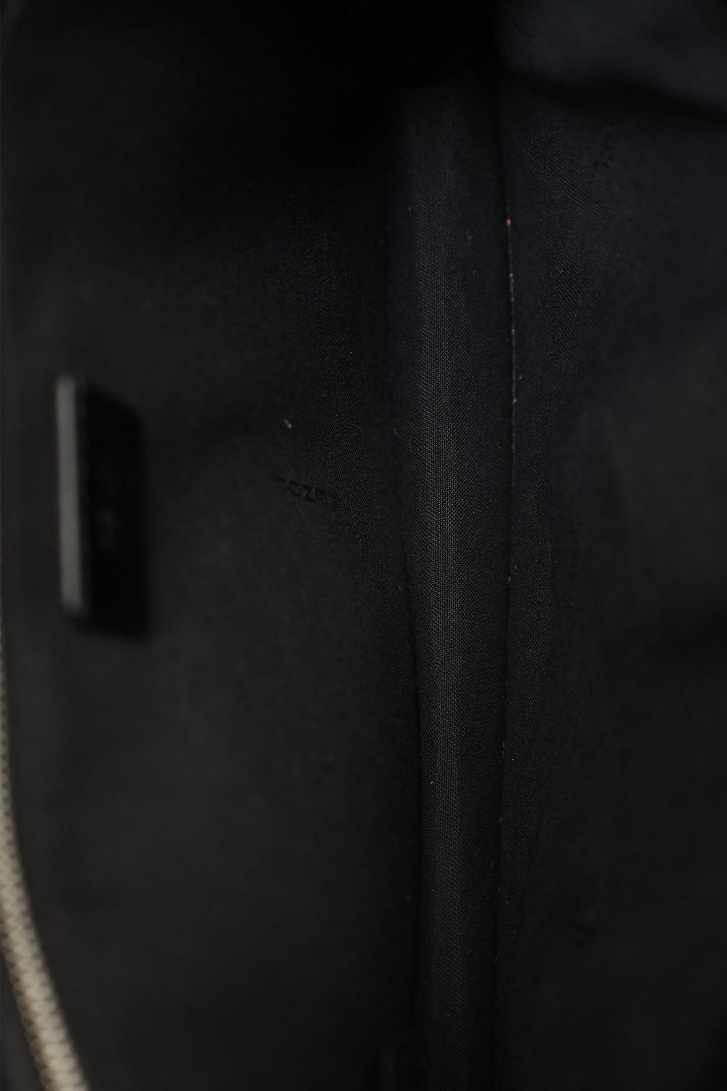 Fendi Black/Beige Calfskin/Canvas FF 1974 Flat Baguette Crossbody