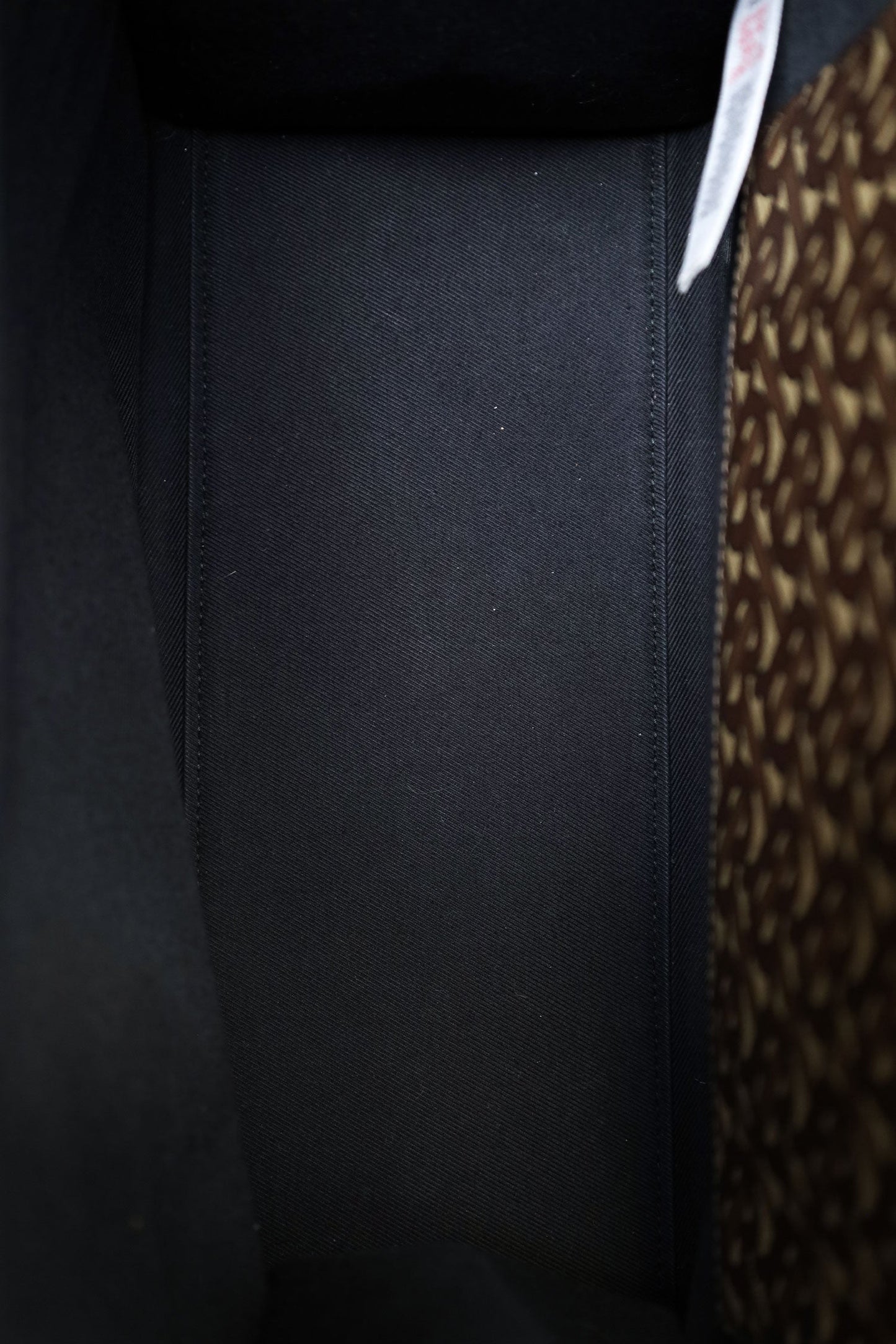 Burberry Bridle Brown TB Monogram Canvas Stripe Vertical Tote