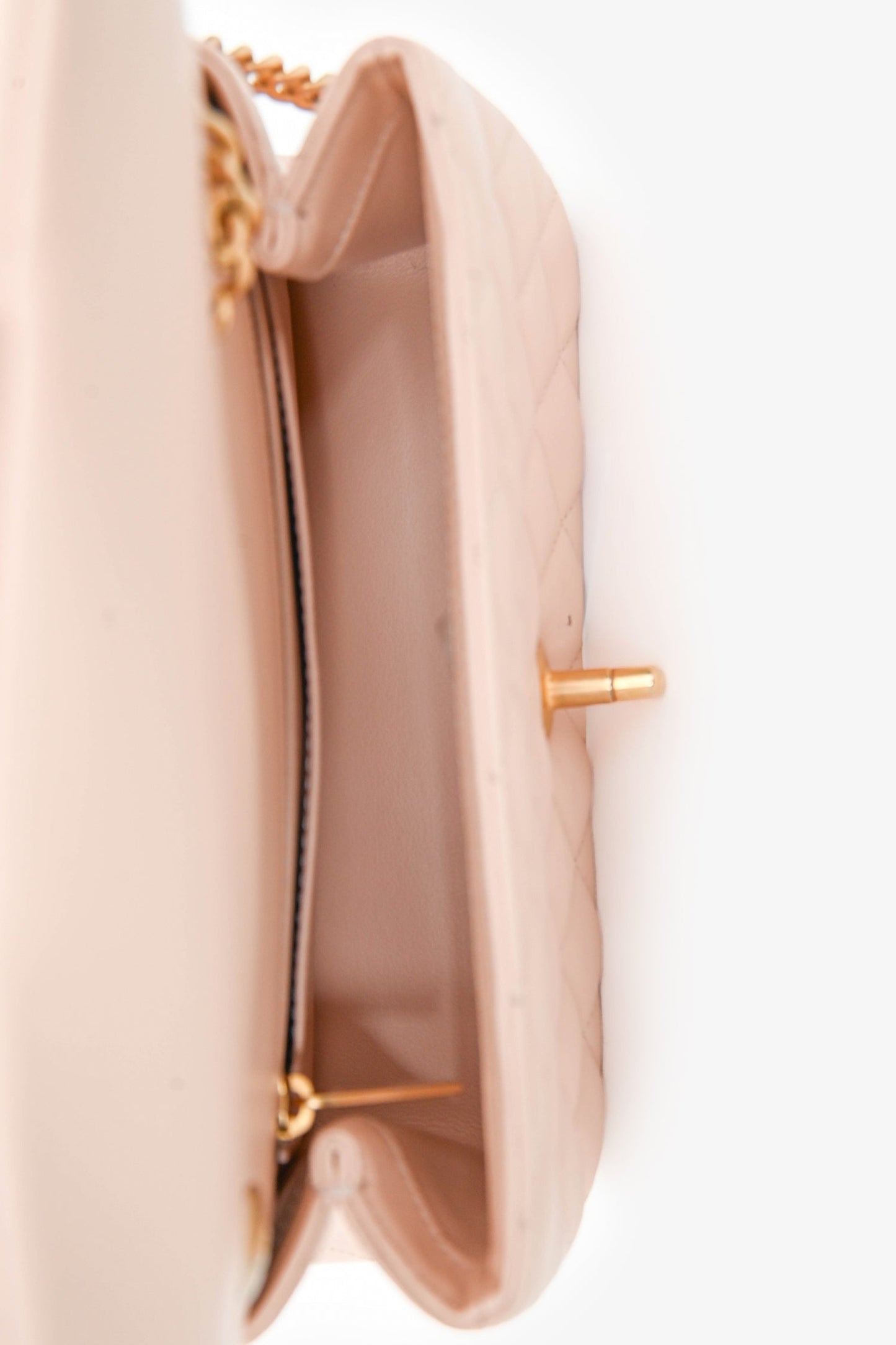 Chanel™ Light Pink Lambskin Mini Camilla Flower Crush Flap Bag