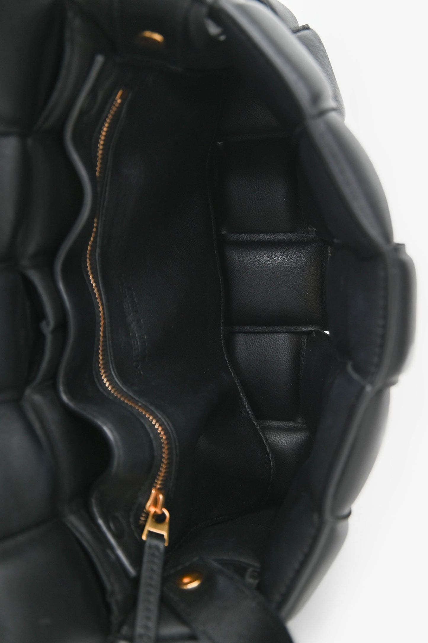 Bottega Veneta Black Leather Intrecciato Padded Cassette Crossbody
