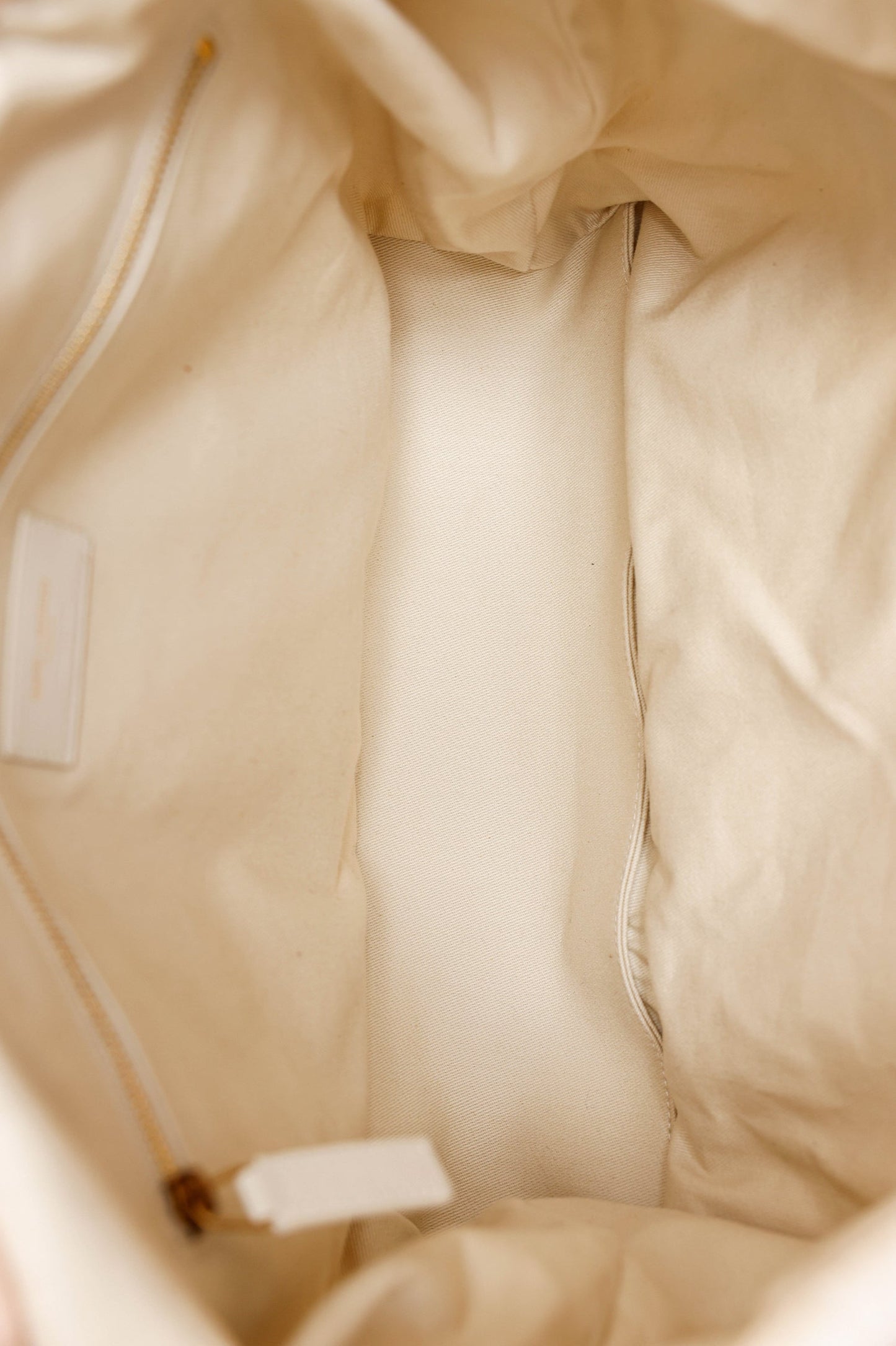 Saint Laurent White Terry Cloth Summer Print Backpack