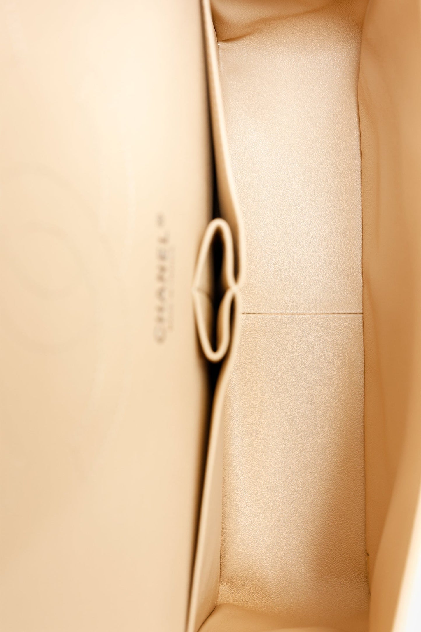 Chanel™ 2016-17 Beige Caviar Leather Jumbo Double Flap Bag