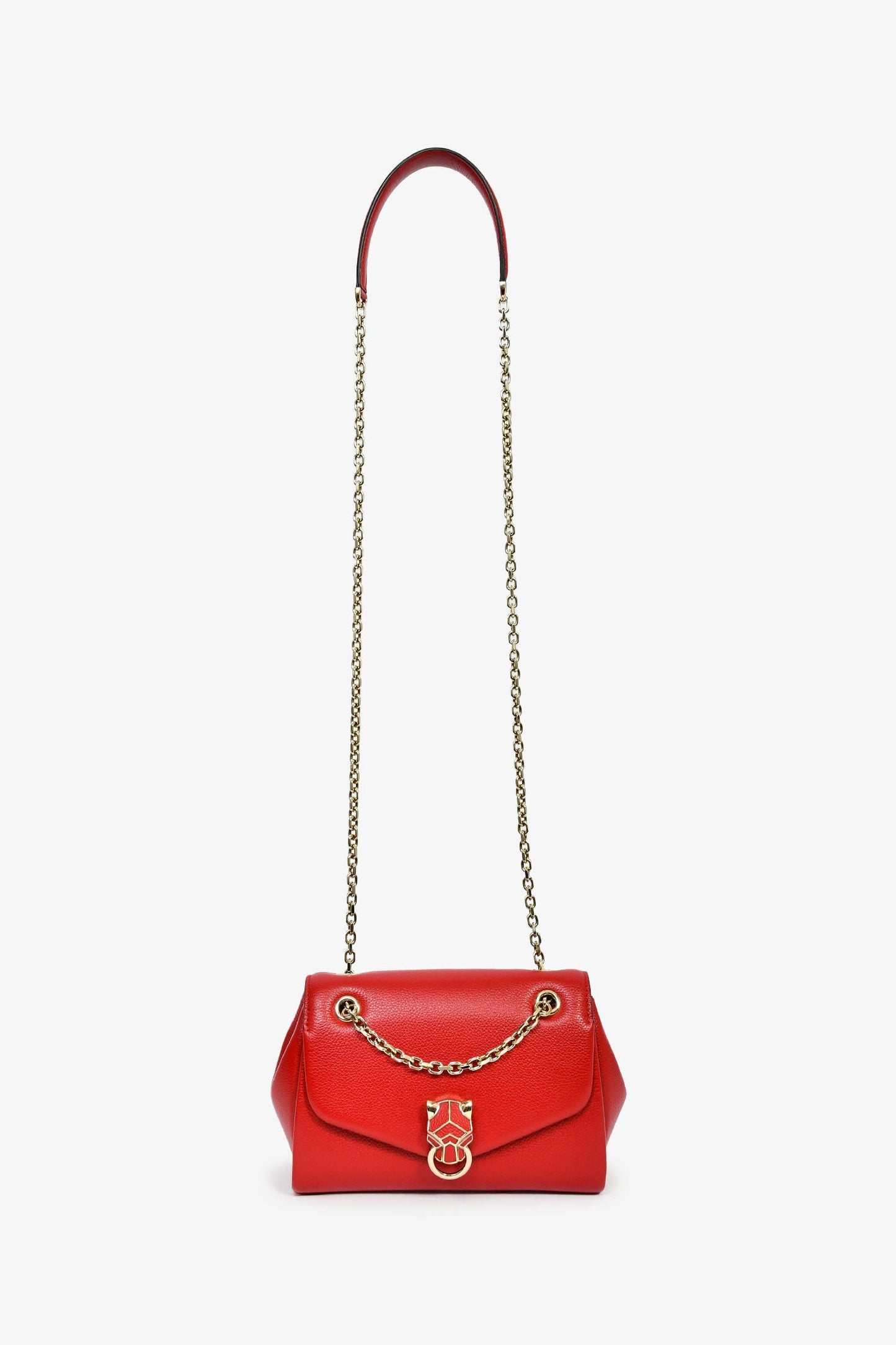 Cartier Red Mini Panthère Graphique Shoulder Bag