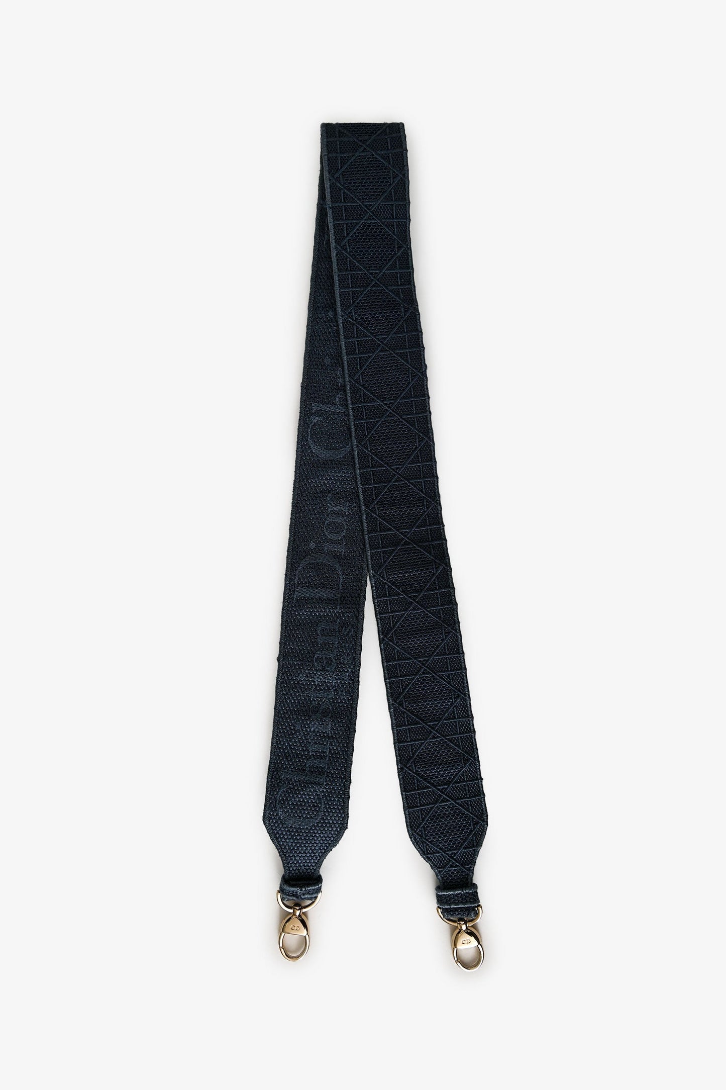 Christian Dior 2020 Blue Denim Lady D-Lite Top Handle With Strap
