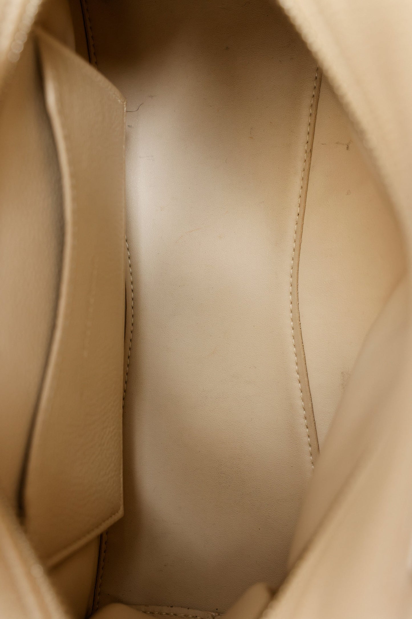 Balenciaga Beige Grained Calfskin Neo Classic Small Handle Bag