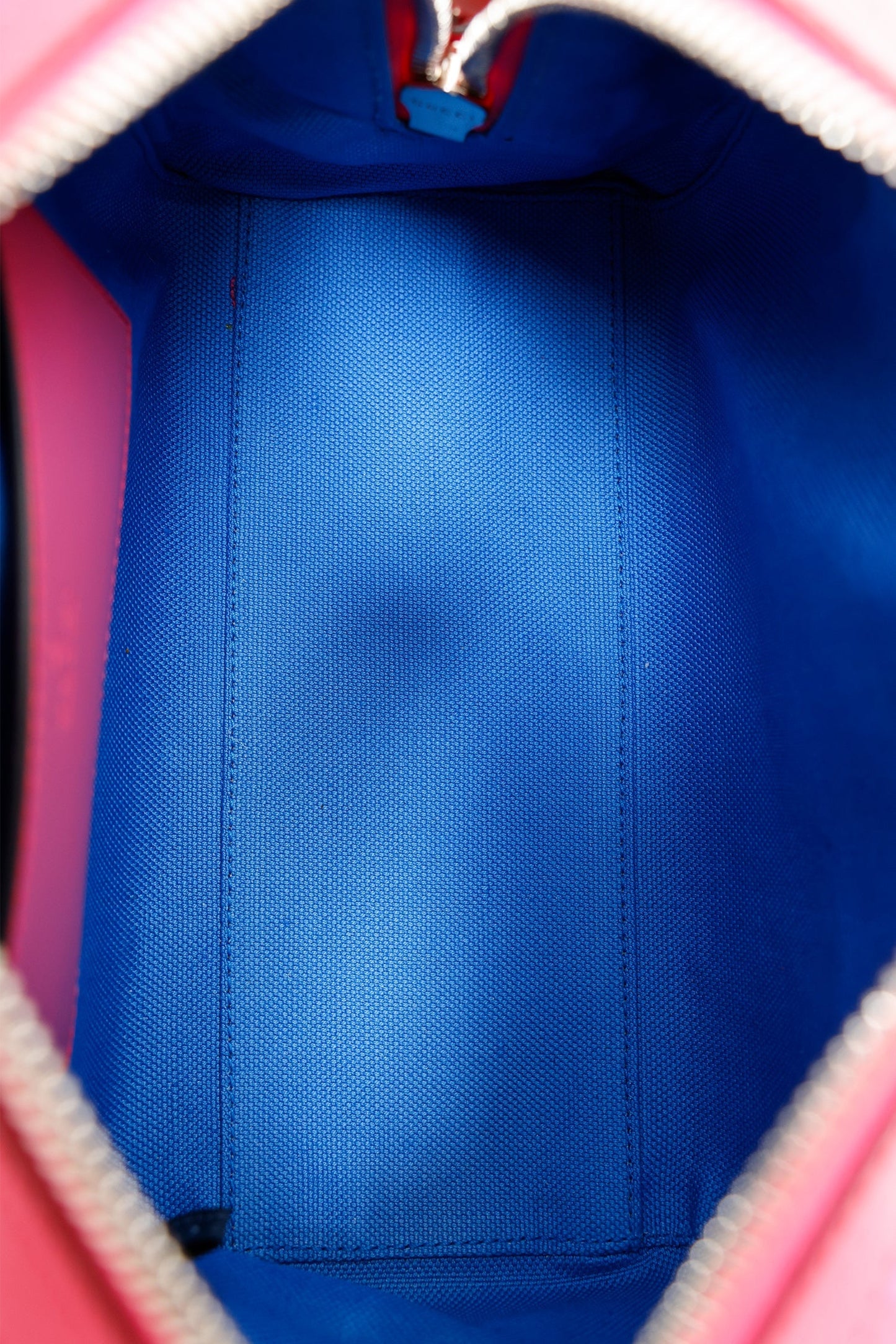 Gucci Pink/Blue GG Embossed Mini Top Handle Duffle Bag Crossbody