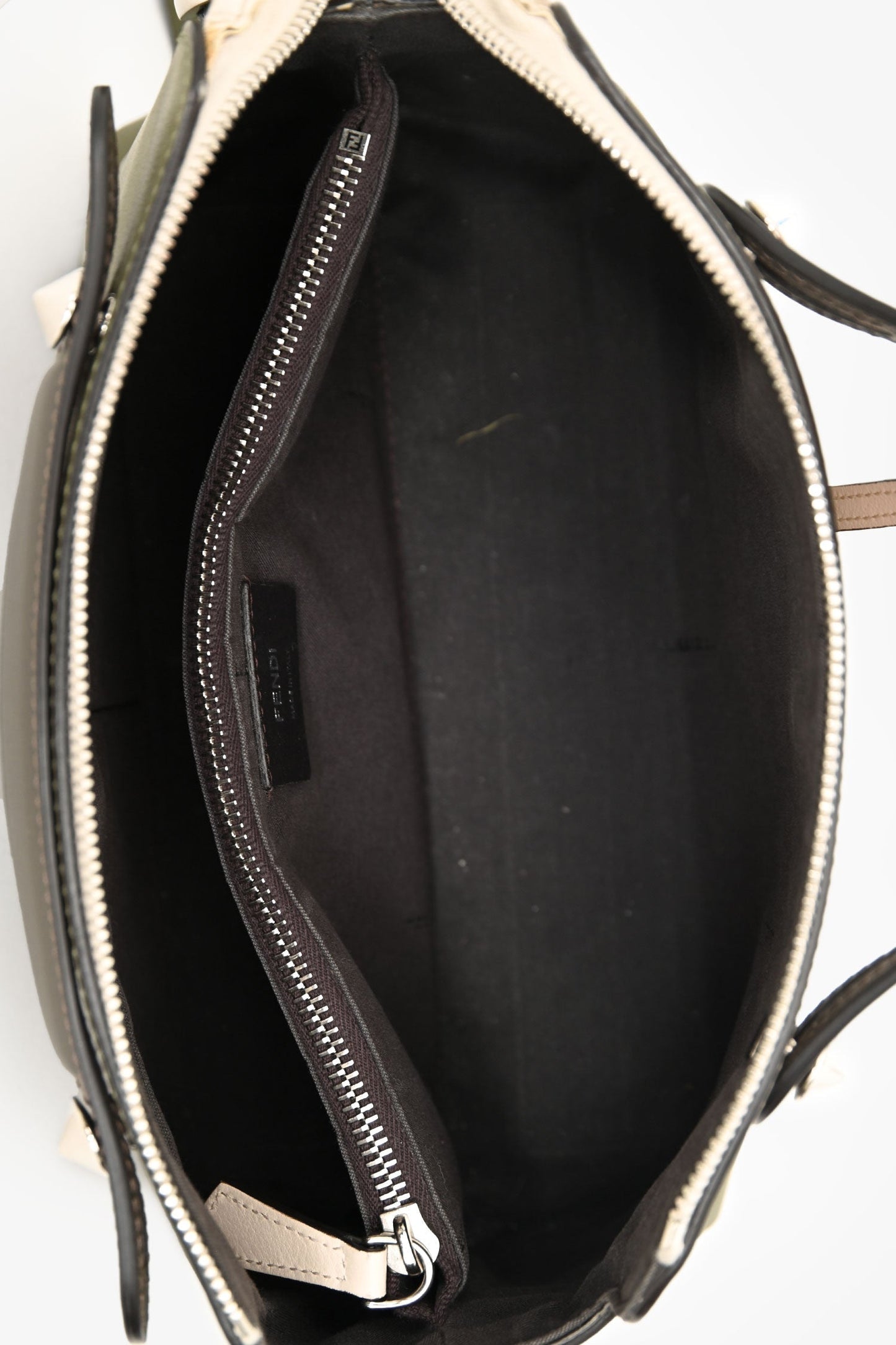 Fendi Olive Green Leather Medium By The Way Crossbody Bag