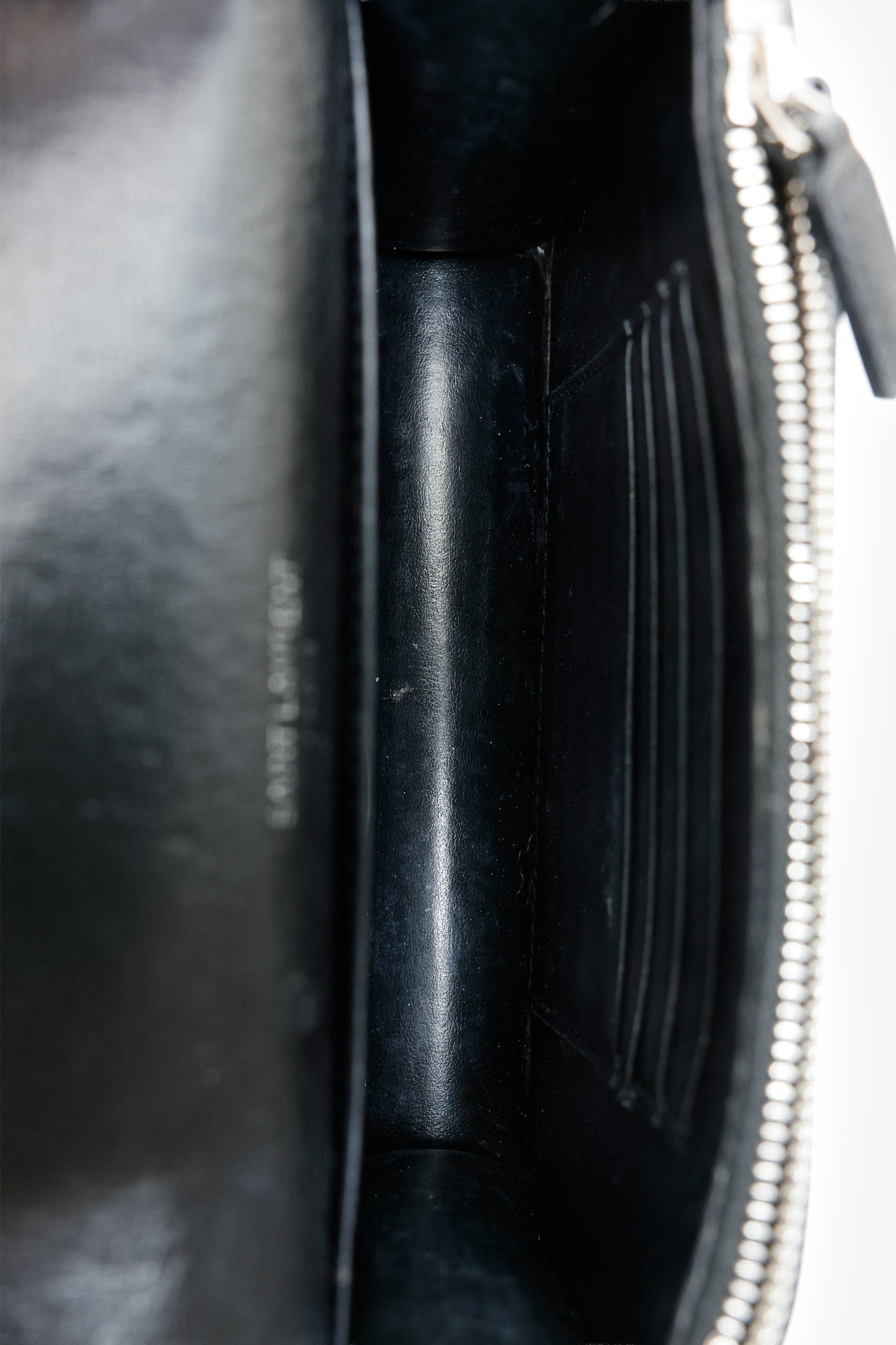 Saint Laurent Black Smooth Leather Mini 'Sunset' Shoulder Bag