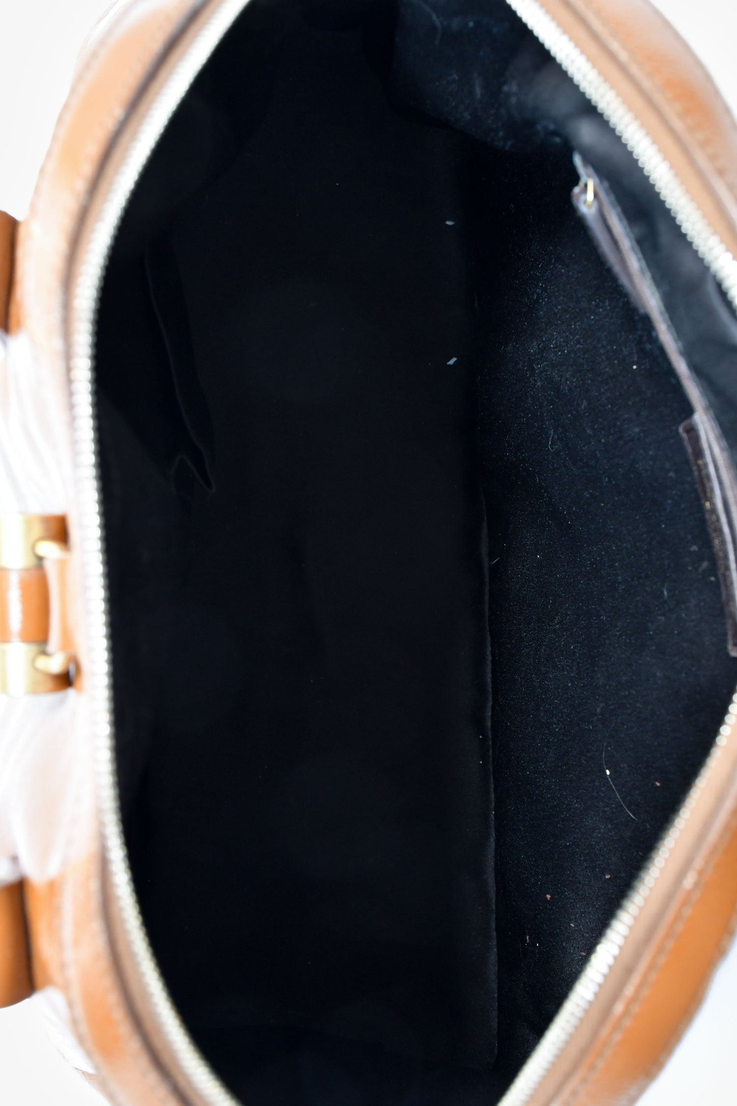 Saint Laurent 2004 Brown Patent 'Muse' Shoulder Bag