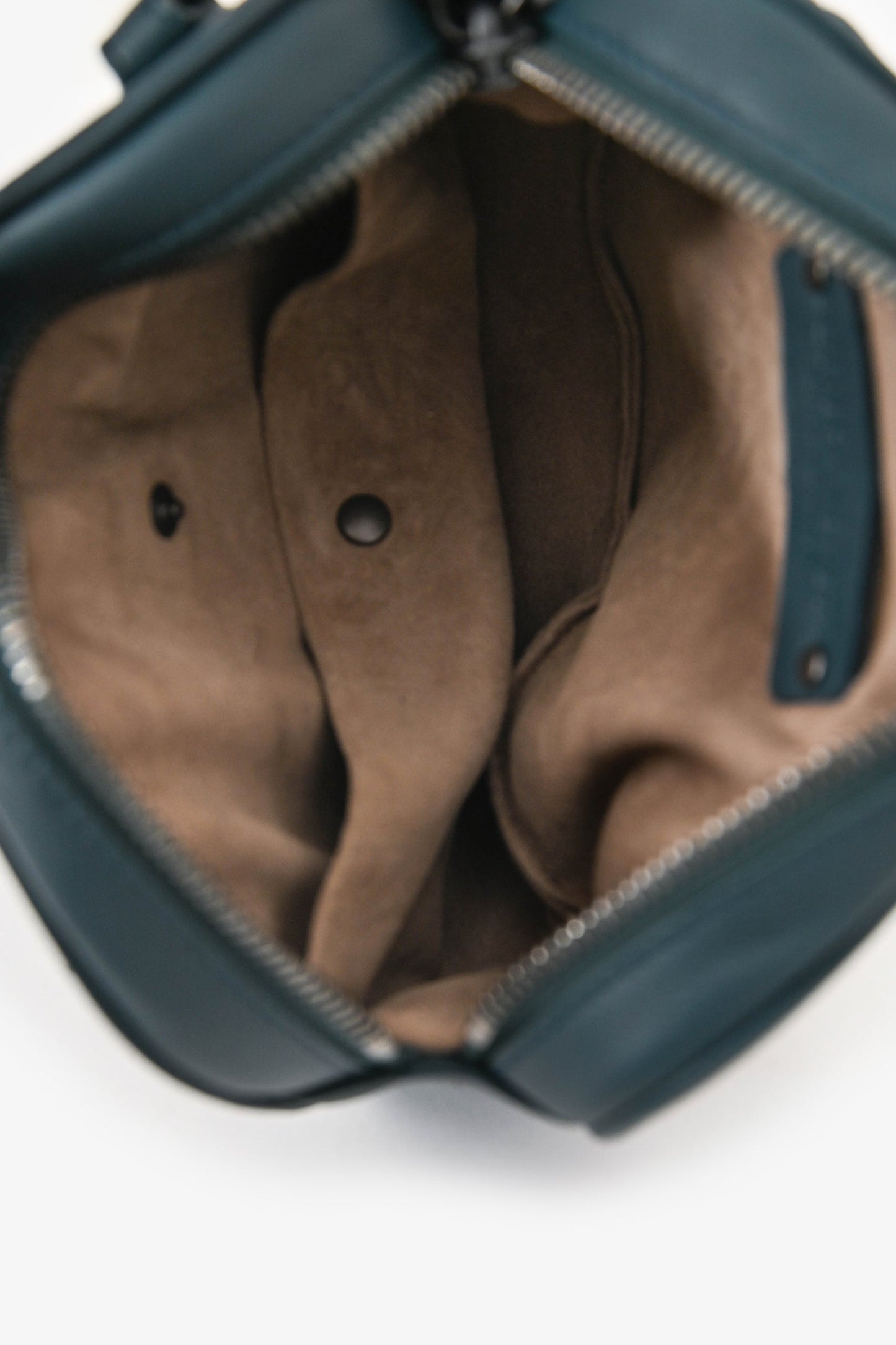 Bottega Veneta Deep Teal Leather Intrecciato Belt Bag