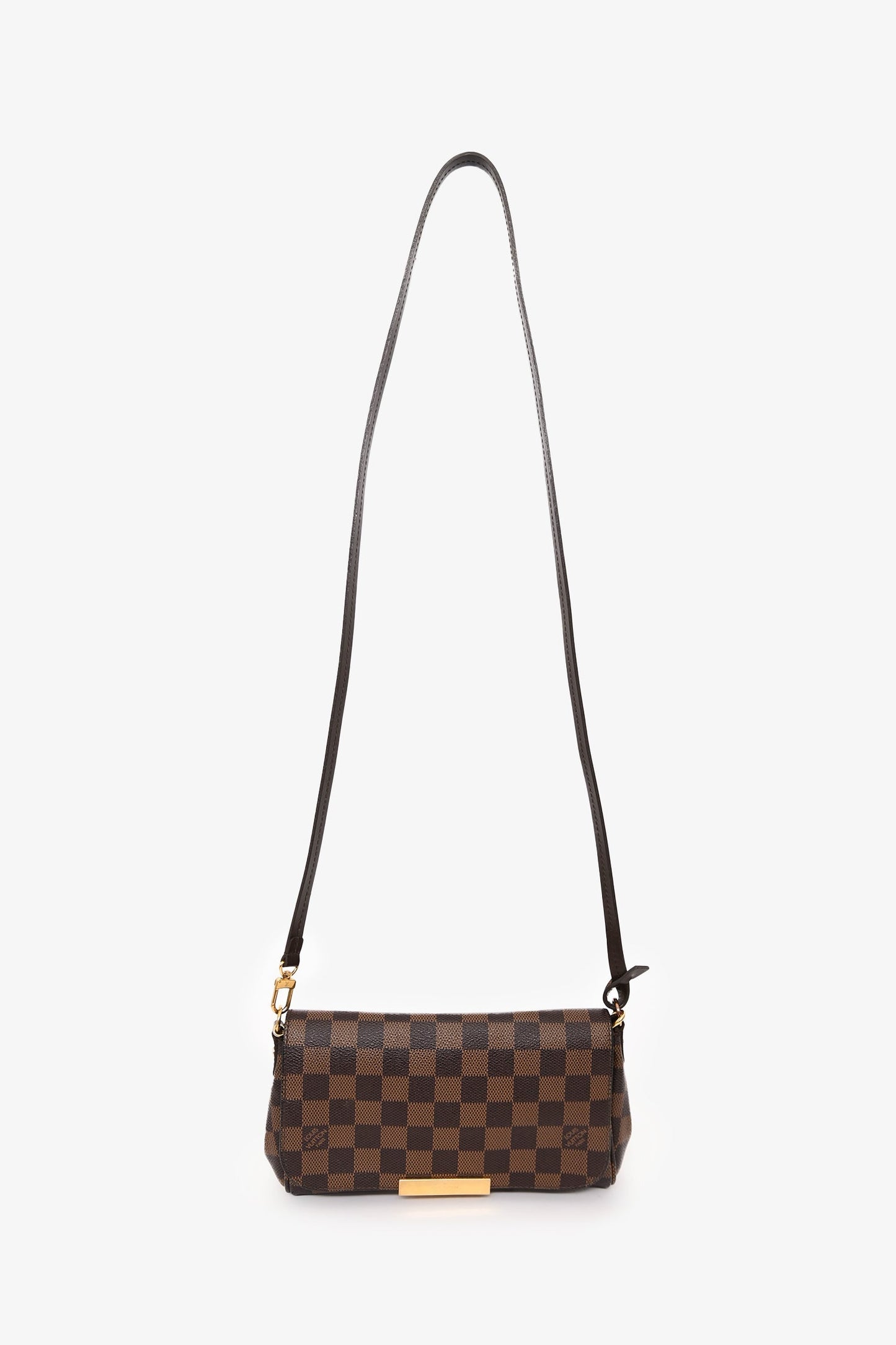 Louis Vuitton 2014 Damier Ebene Eva Pochette With Strap