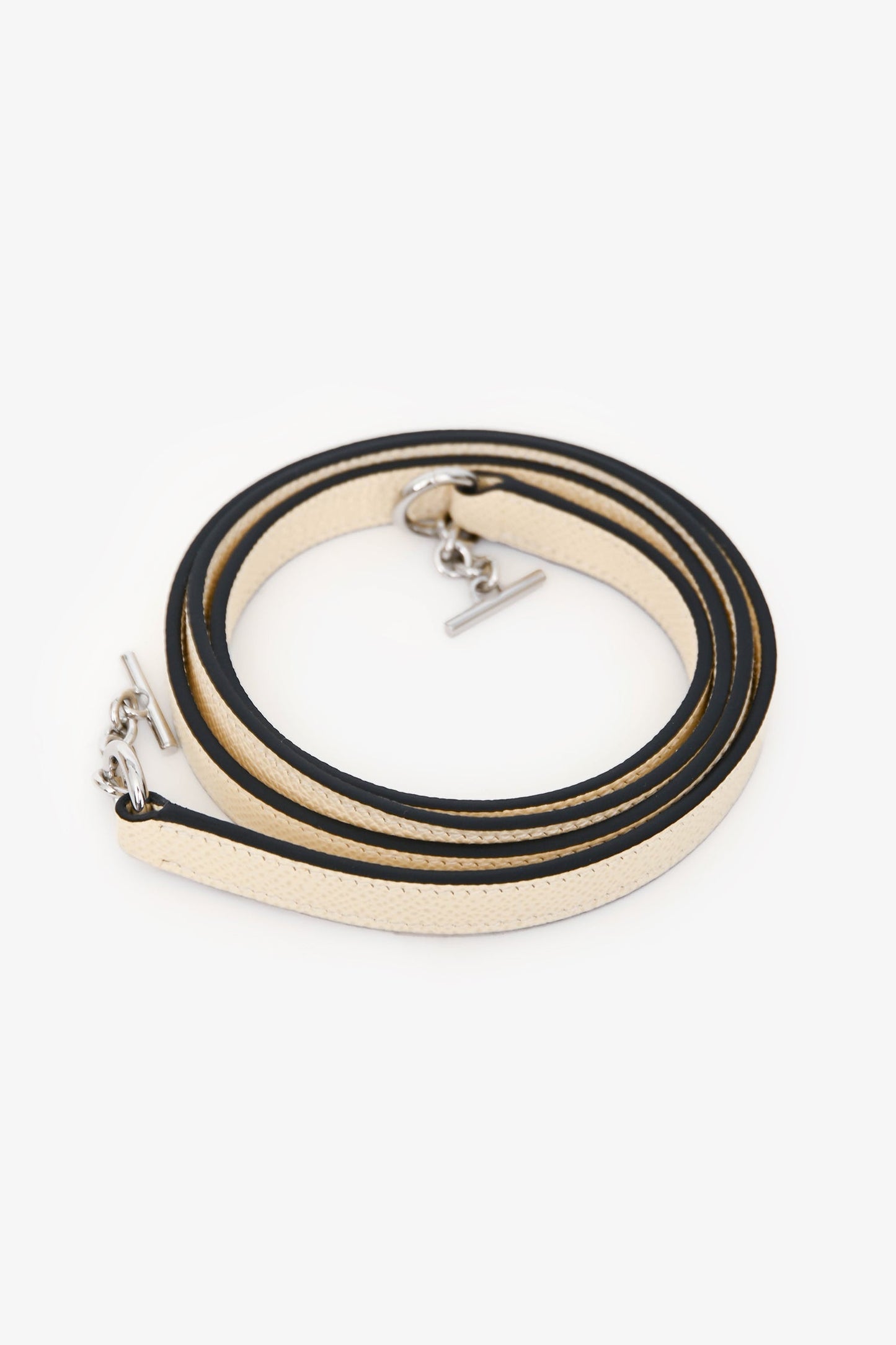 Fendi 2022 Cream Leather Acrylic Handle Mini Sunshine Crossbody