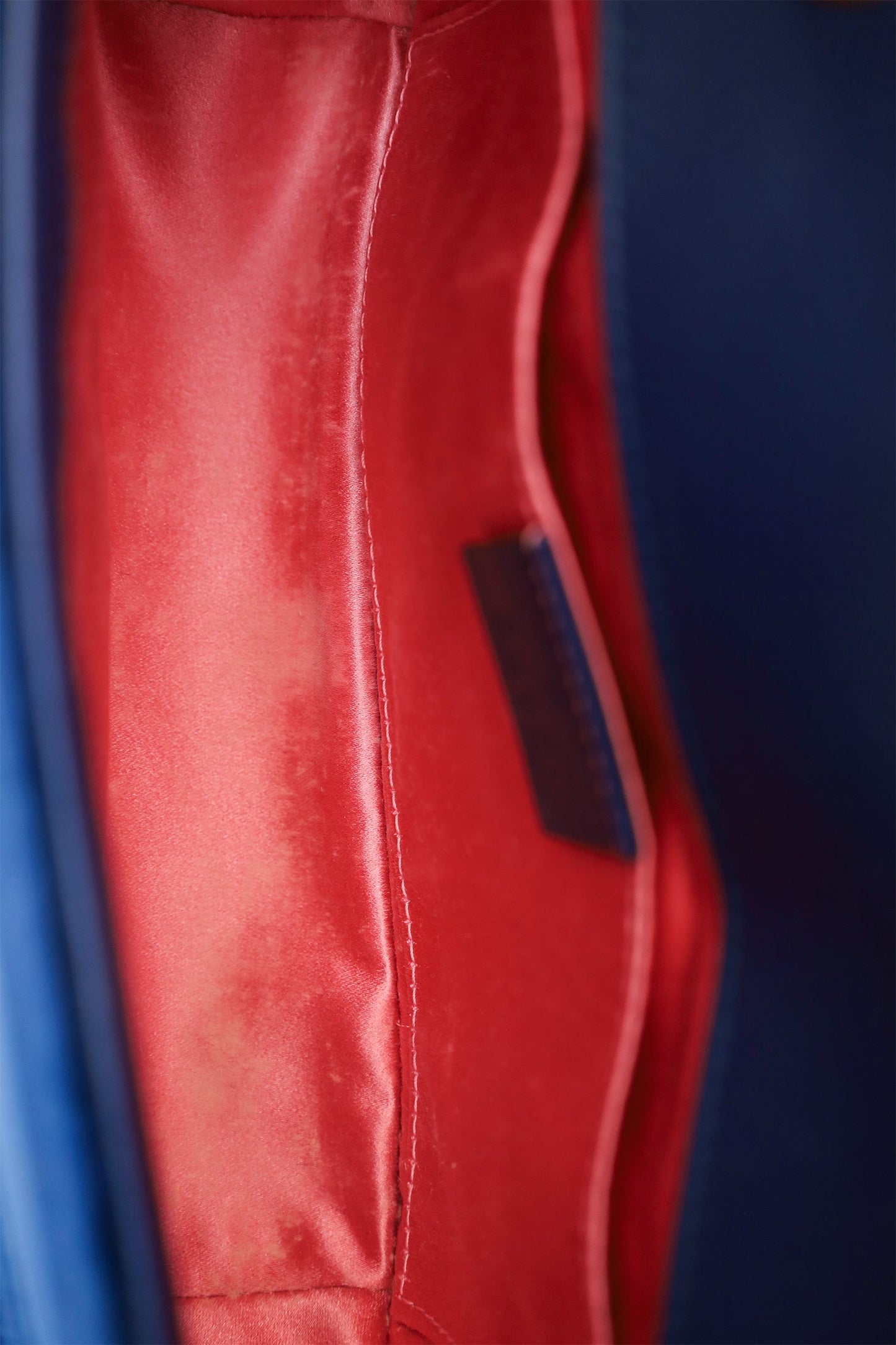 Gucci Navy Velvet Mini 'GG' Marmont Shoulder Bag