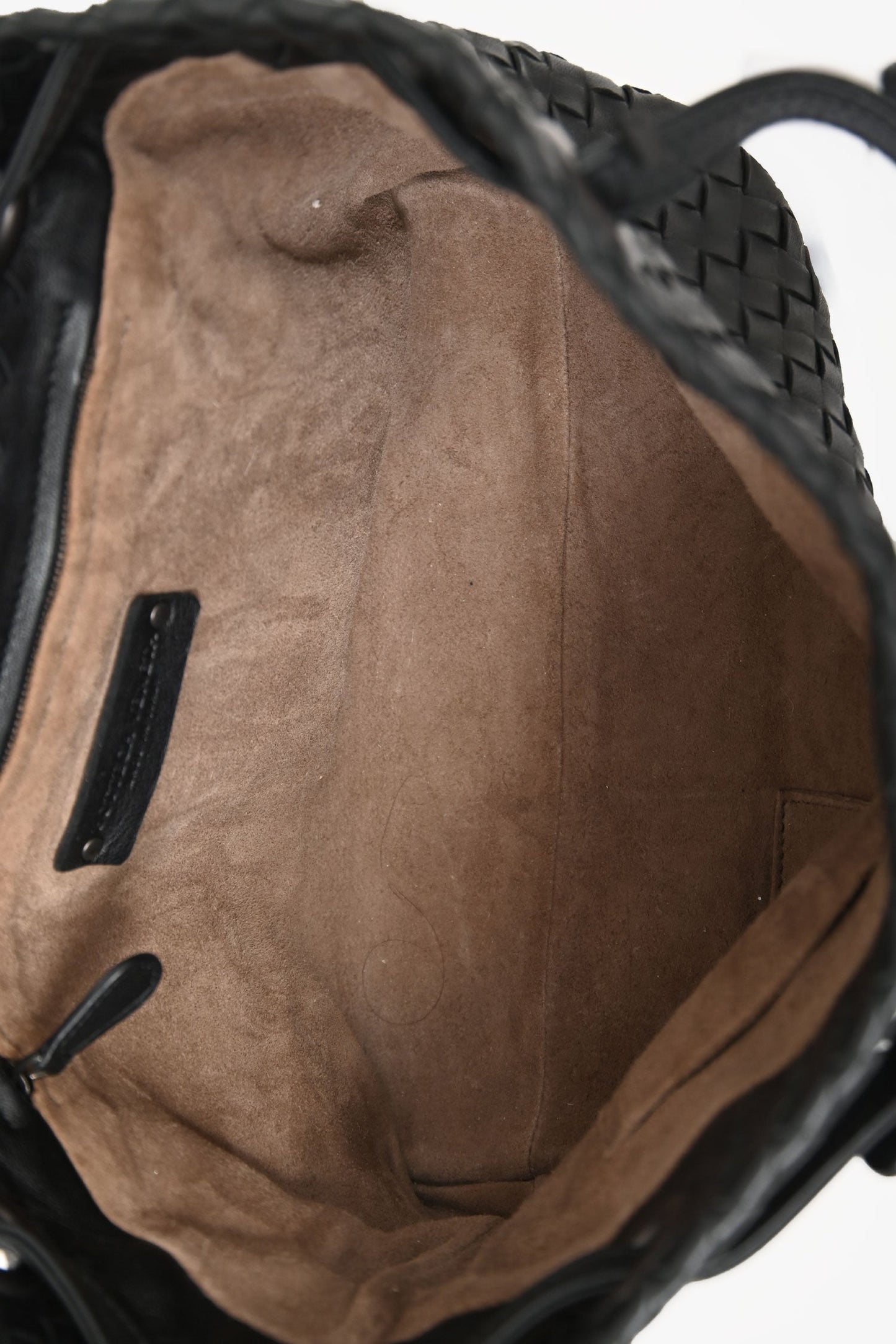 Bottega Veneta Black Leather Intrecciato Small 'Garda' Tote