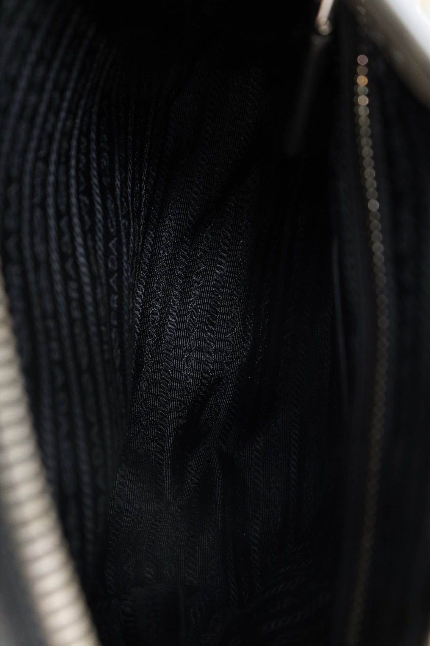 Prada Black Soft Calfskin Leather Messenger Bag
