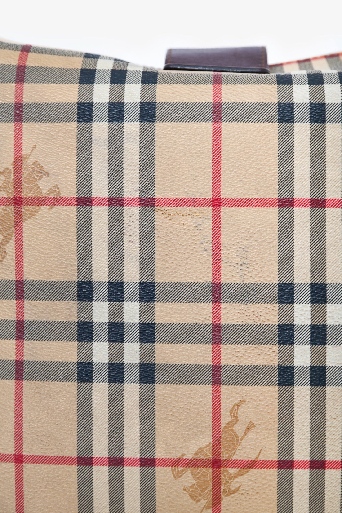 Burberry Vintage Haymarket Check Shoulder Bag