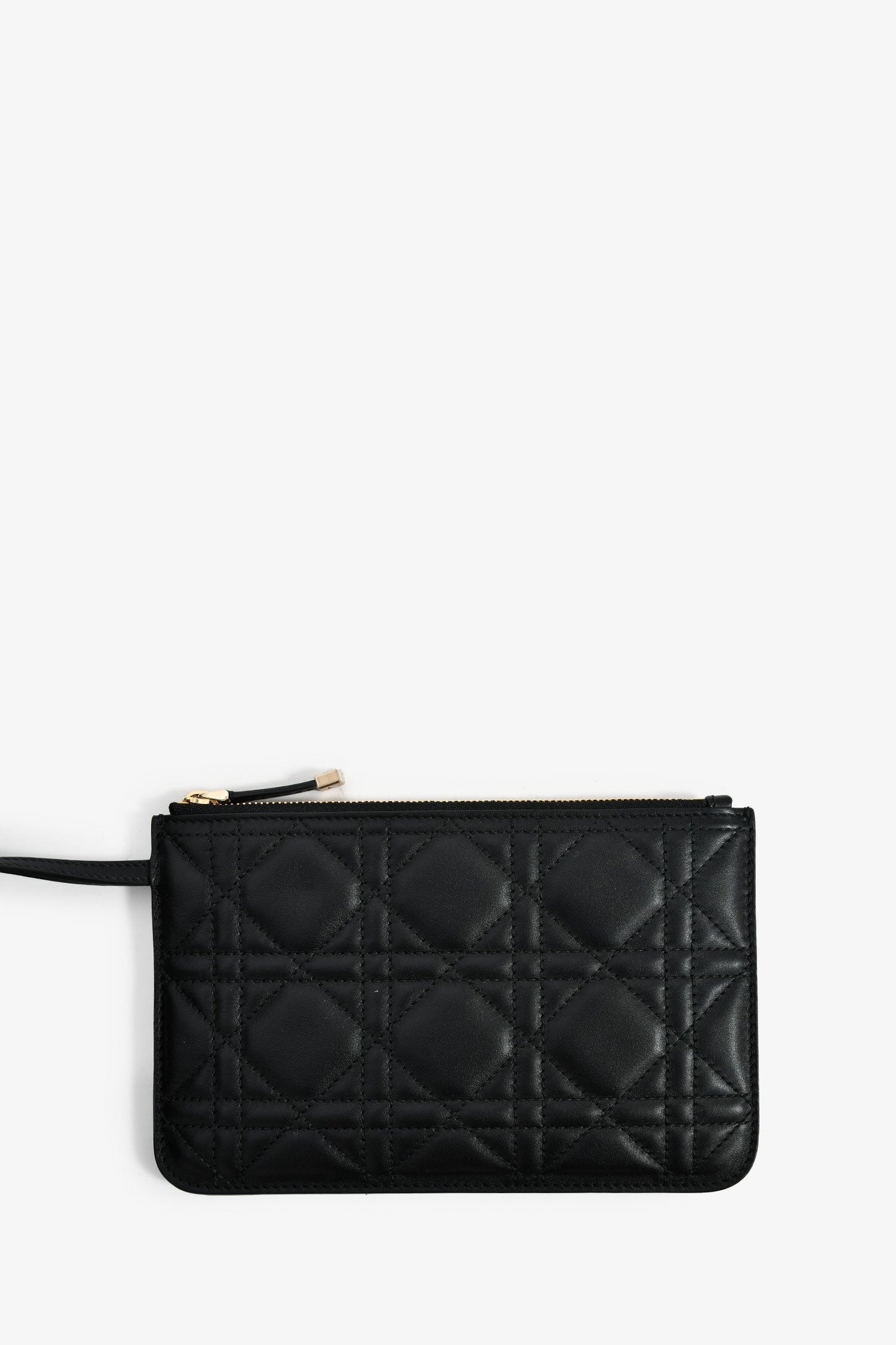 Christian Dior 2024 Black Cannage Lambskin Leather Medium 'Toujours' Bag