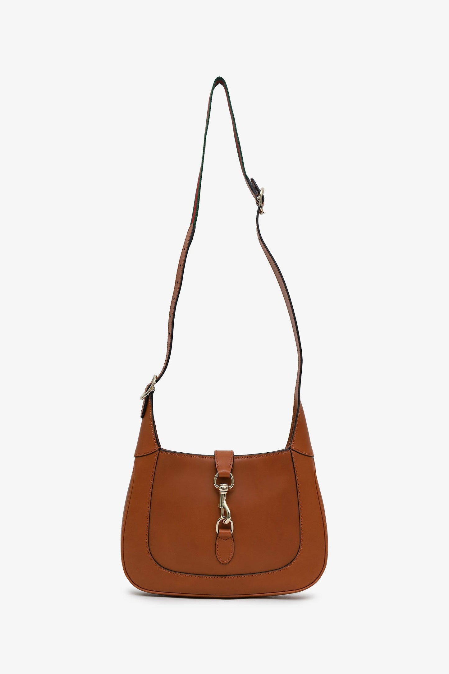 Gucci Brown Leather Medium Jackie 1961 Hobo Shoulder Bag With Strap