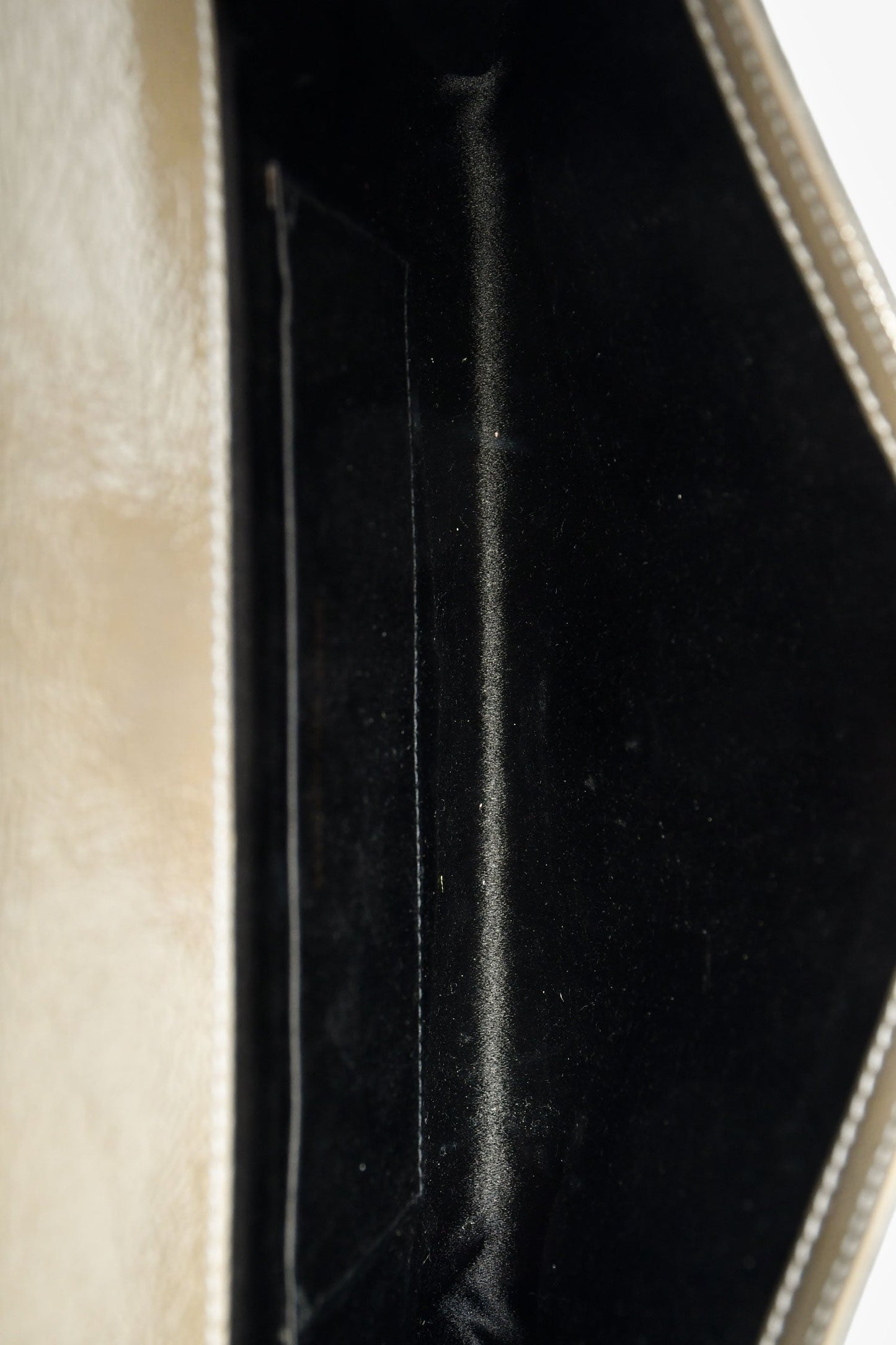 Saint Laurent Green Patent Leather 'Belle De Jour' Clutch