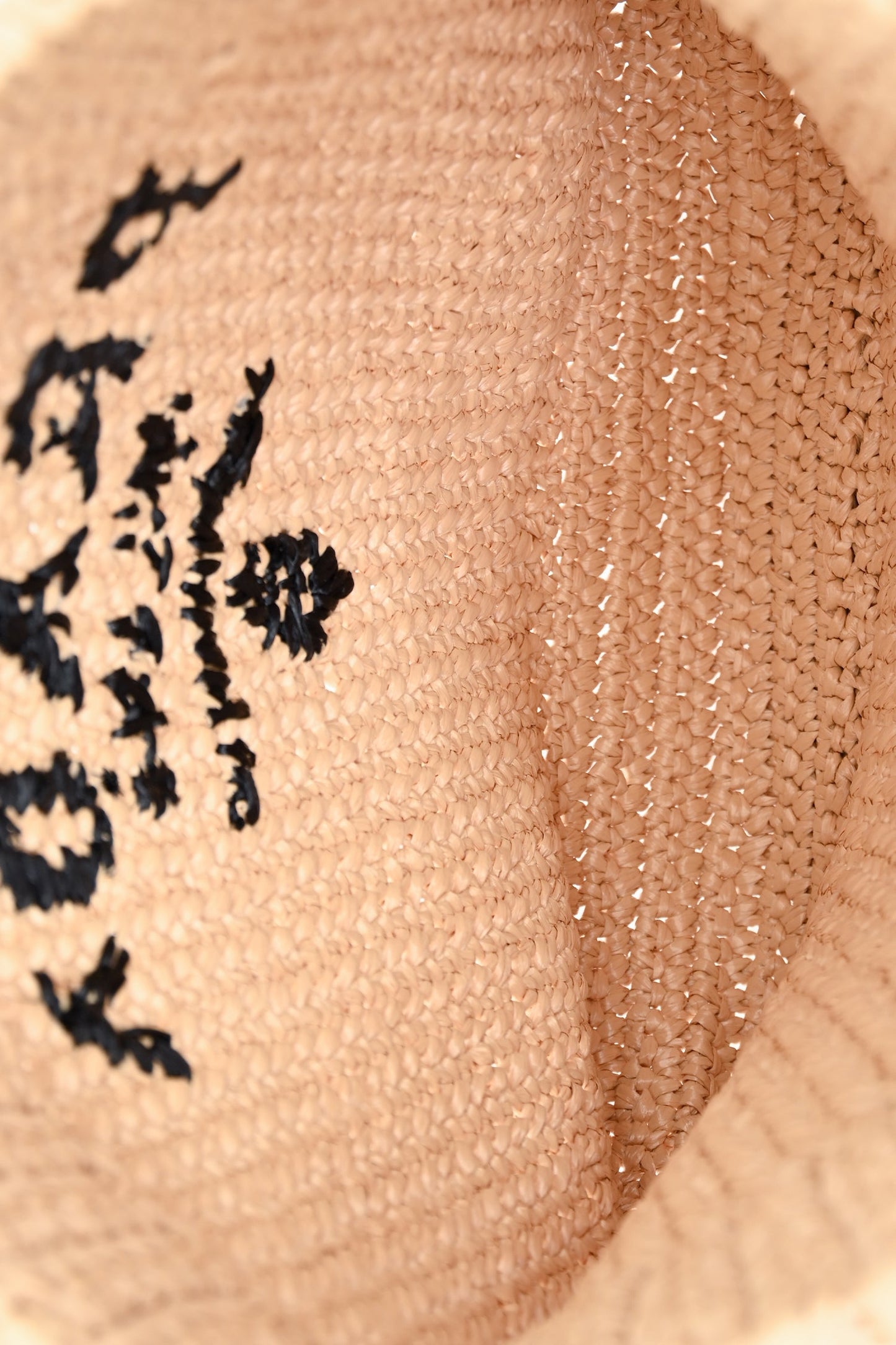 Prada Beige Raffia Logo-Embroidered Crochet Small Tote Bag