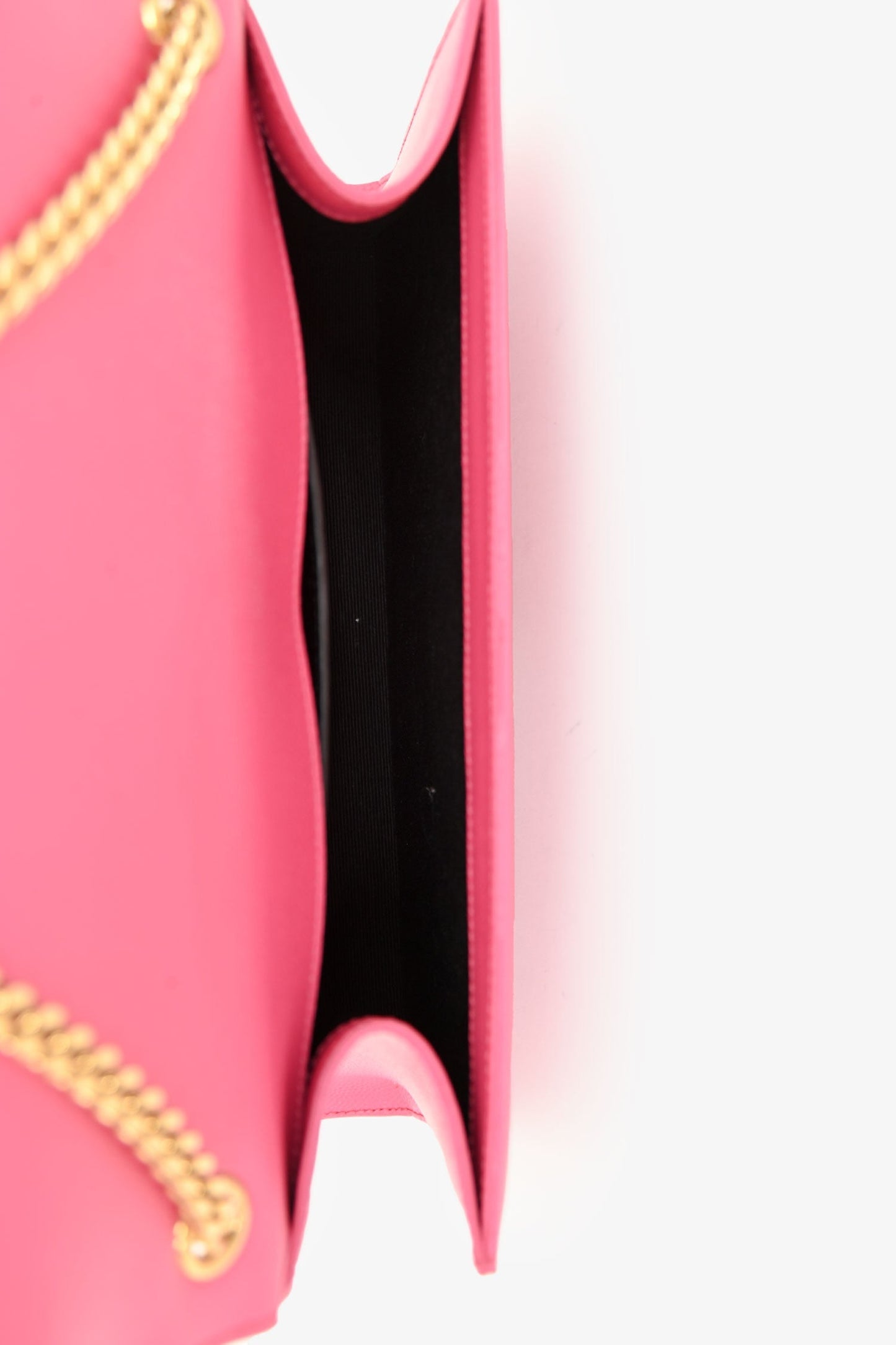 Saint Laurent Pink Leather Monogram Medium Kate Shoulder Bag