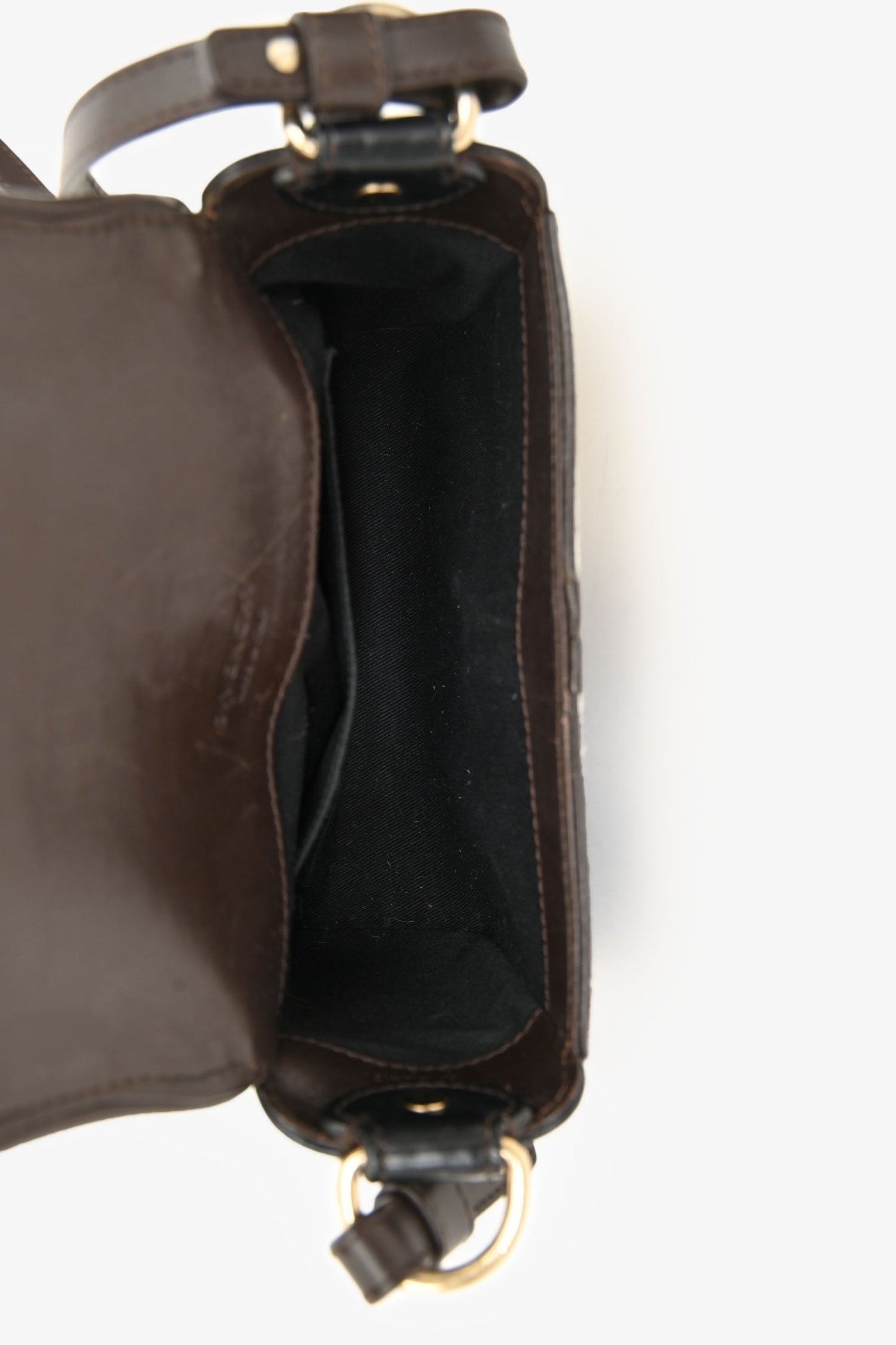 Givenchy White/Brown Pony Hair Obsedia Small Crossbody Bag