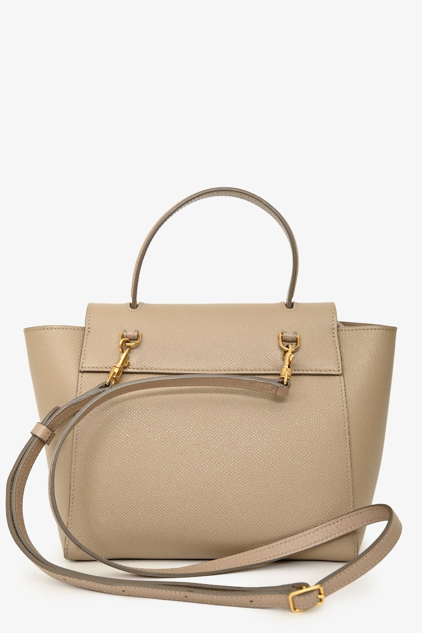 Celine 2022 Beige Grained Calfskin Nano Belt Bag