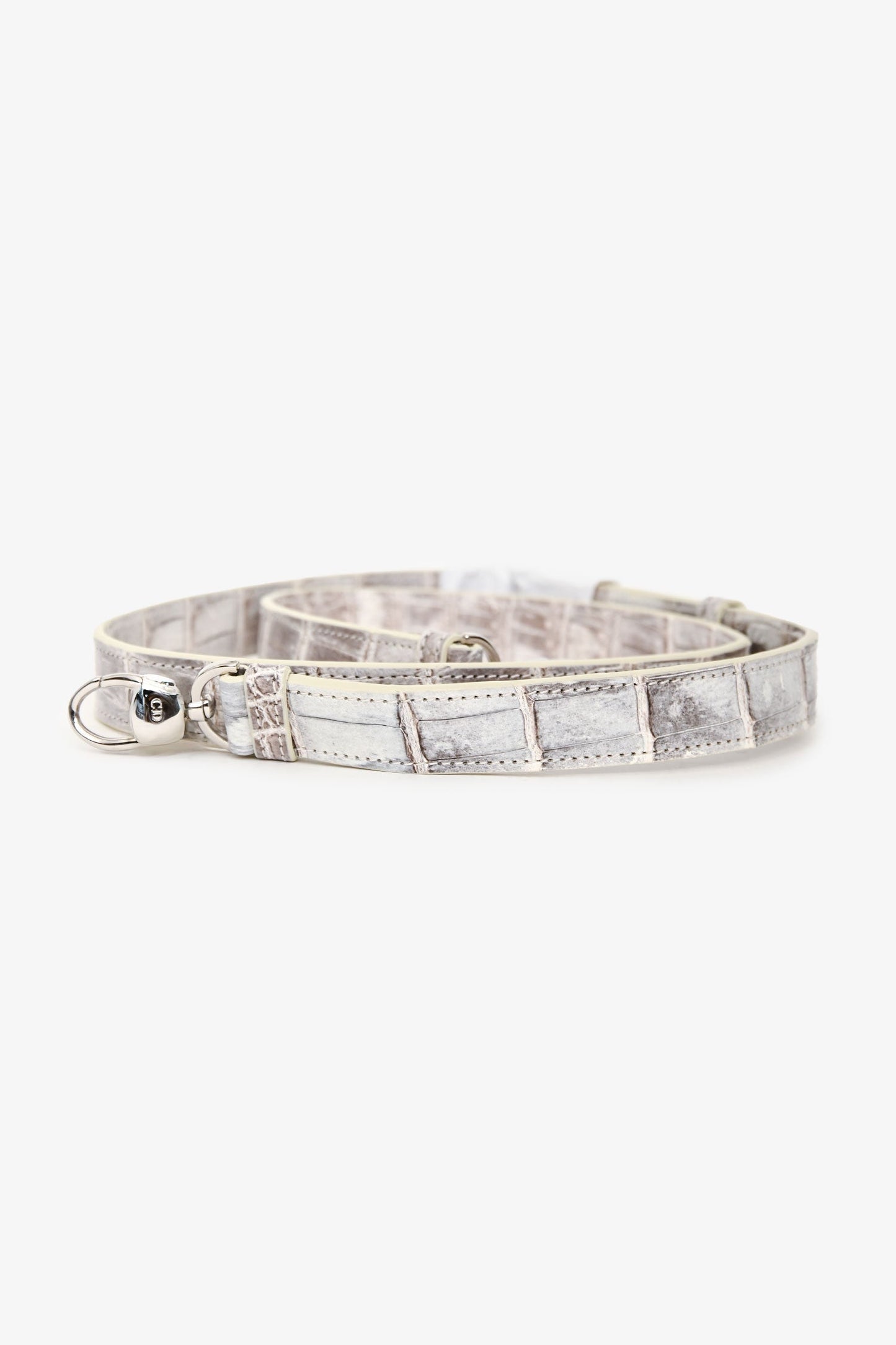 Christian Dior 2021 Niloticus Himalayan Crocodile Leather Small Lady Dior Top Handle