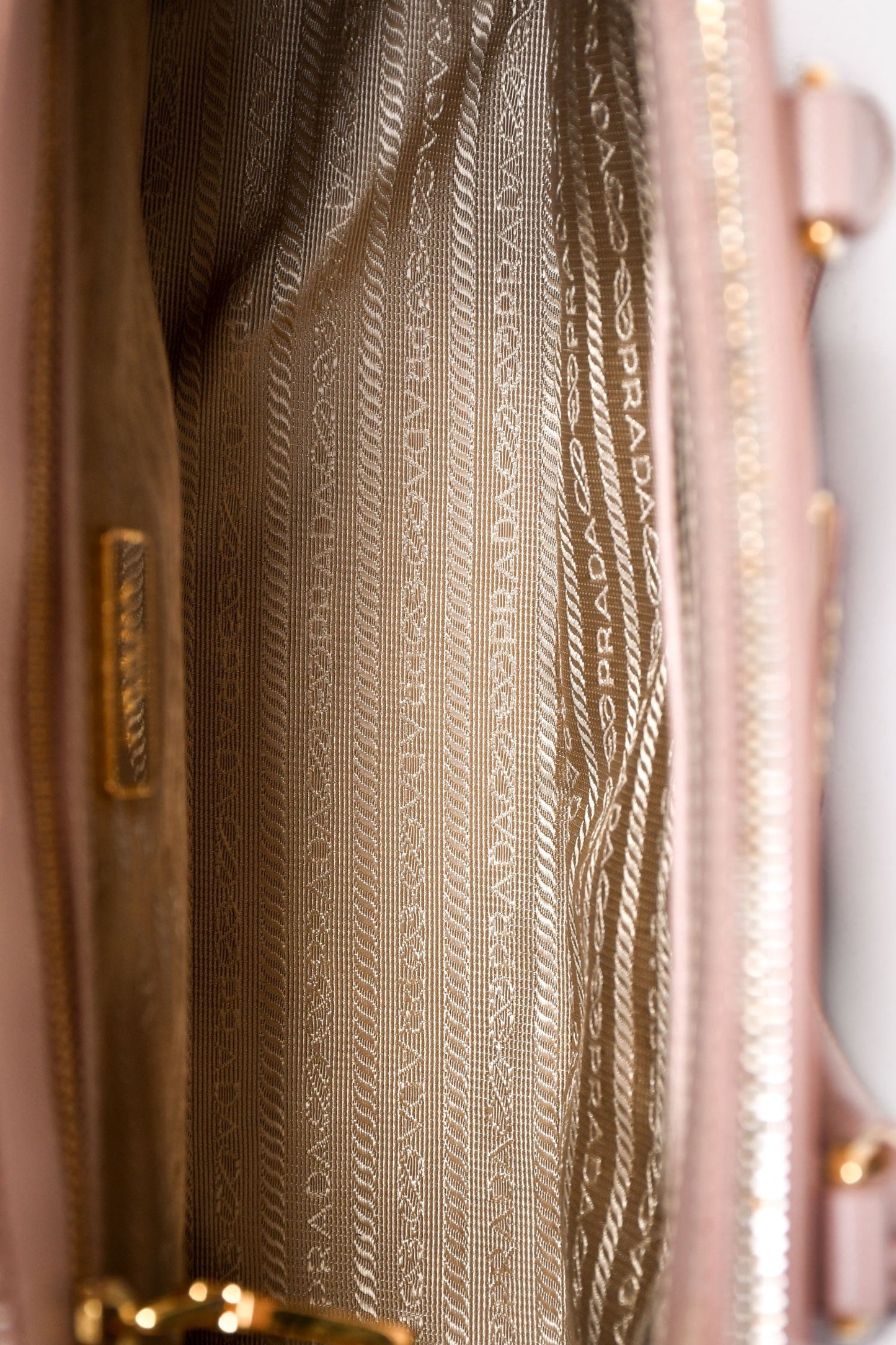 Prada Blush Pink Saffiano Leather Medium Double Zip Galleria Tote