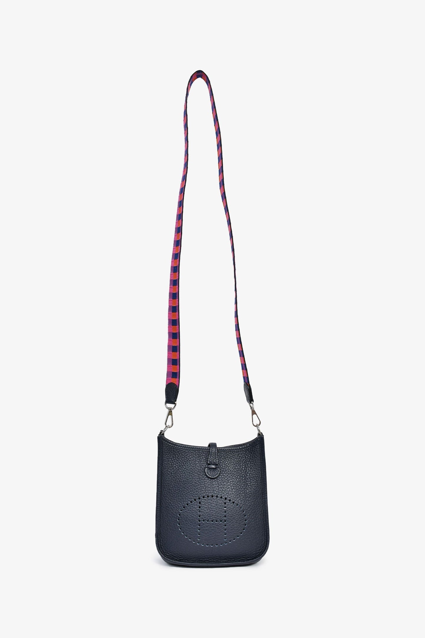 Hermès 2021 Navy Clemence Evelyne TPM Crossbody