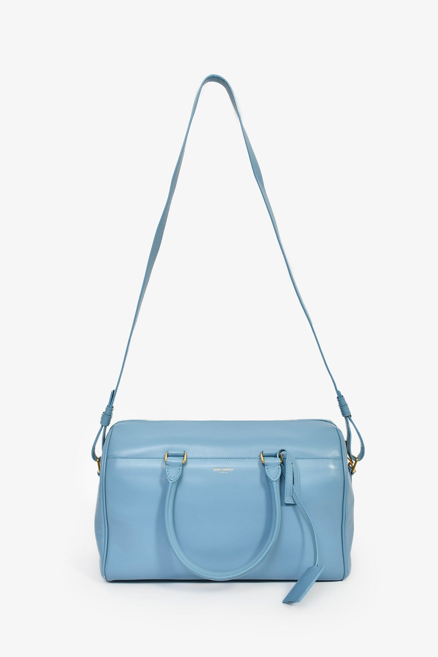 Saint Laurent Light Blue Classic Duffle Bag