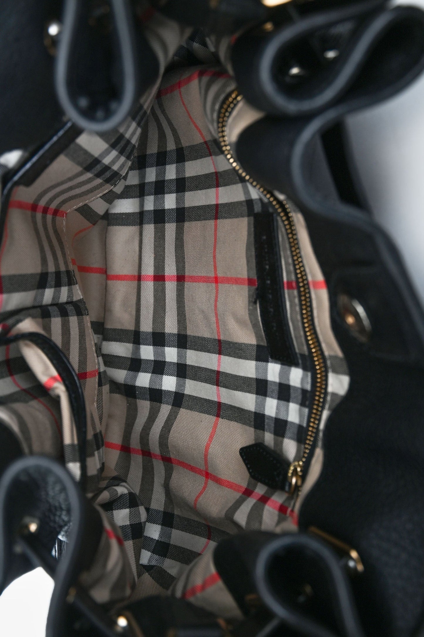 Burberry Black Leather 'Willenmore' Medium Crossbody Bag