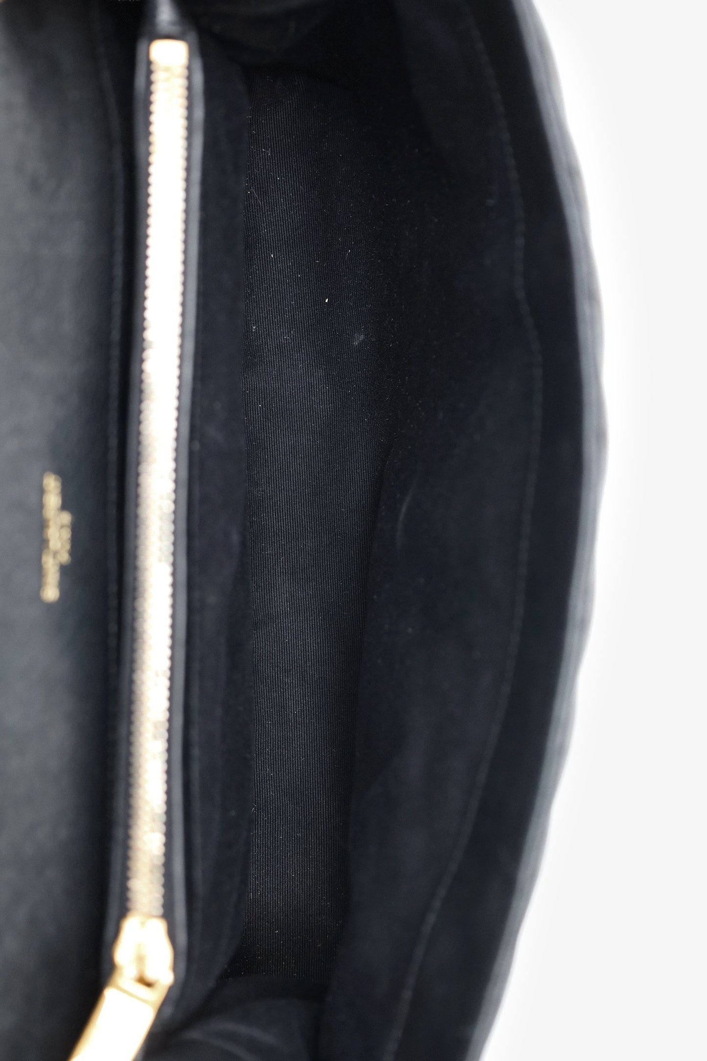 Saint Laurent Black Leather Large Loulou Shoulder Bag