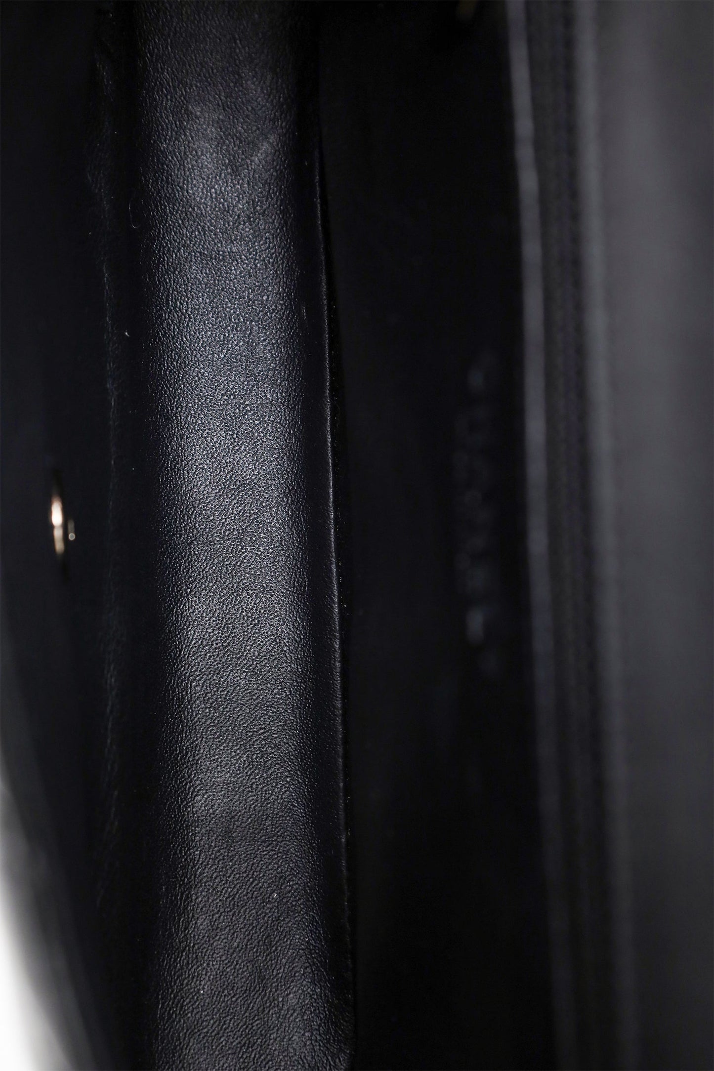 Chanel™ 2009-10 Black Patent Chevron Medium Single Flap Bag
