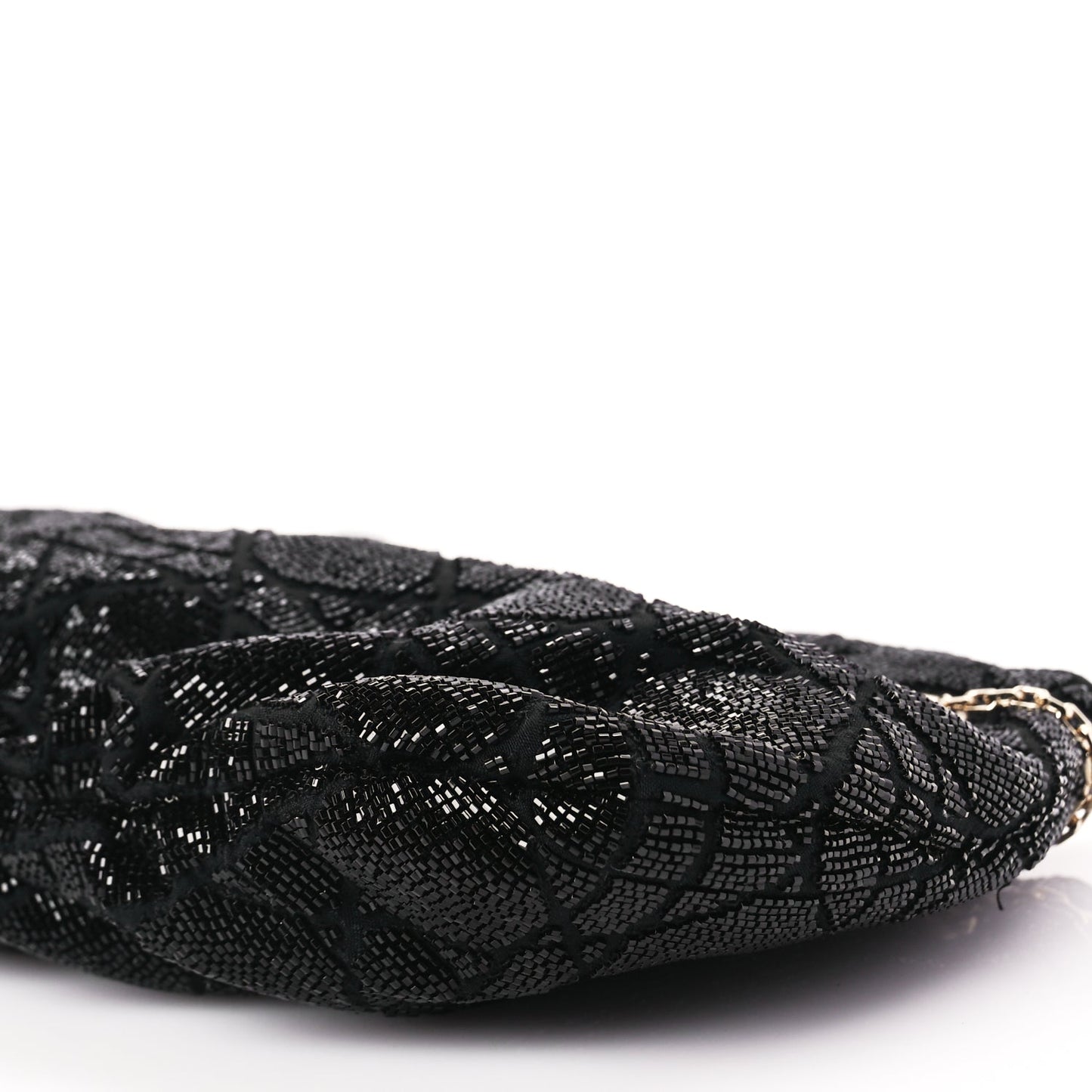 Christian Dior Embroidered Beaded Dream Bucket Bag Black