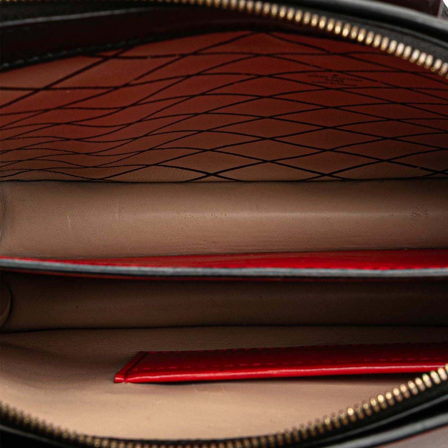 Red Louis Vuitton Epi Trunk Clutch Crossbody Bag