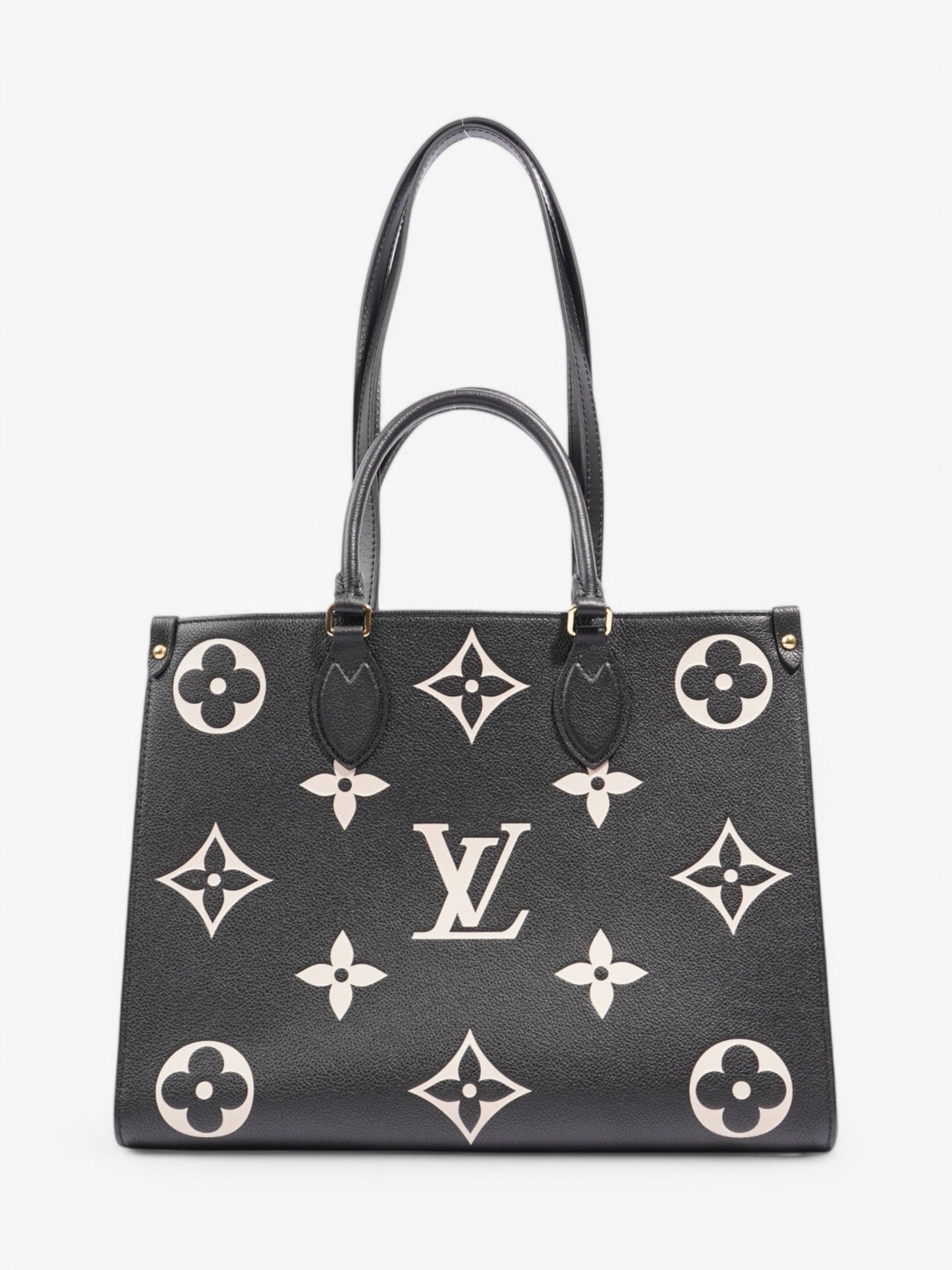 Louis Vuitton Onthego Tote bag Black / Beige Leather