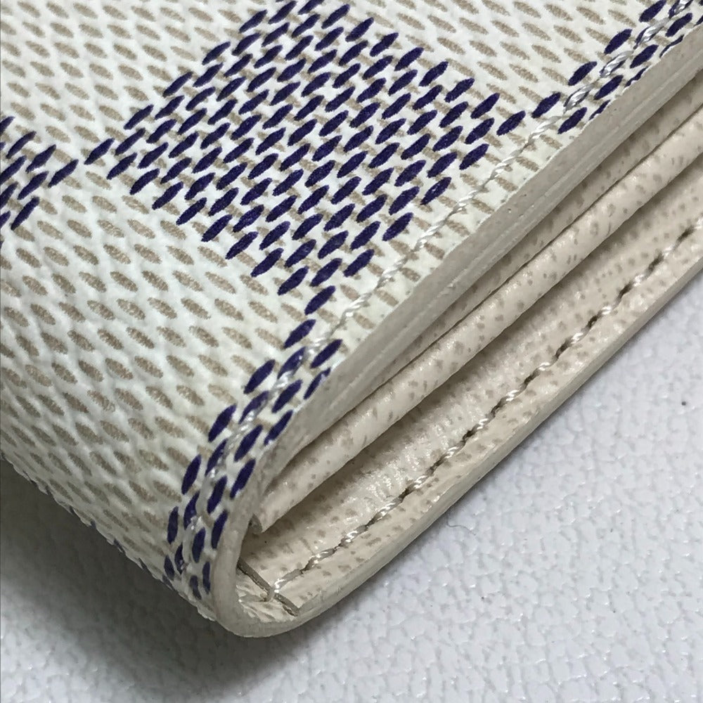LOUIS VUITTON Long Wallet Purse N61735 Damier Azur Canvas white Damier Azur Portefeuille Sarah Women