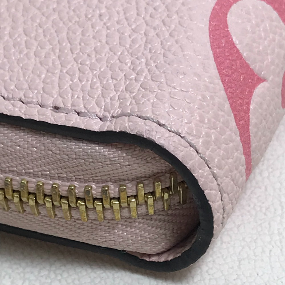 LOUIS VUITTON Long Wallet Purse M80403 Monogram Ann Platt Leather pink Monogram Ann Platt By the pool Women