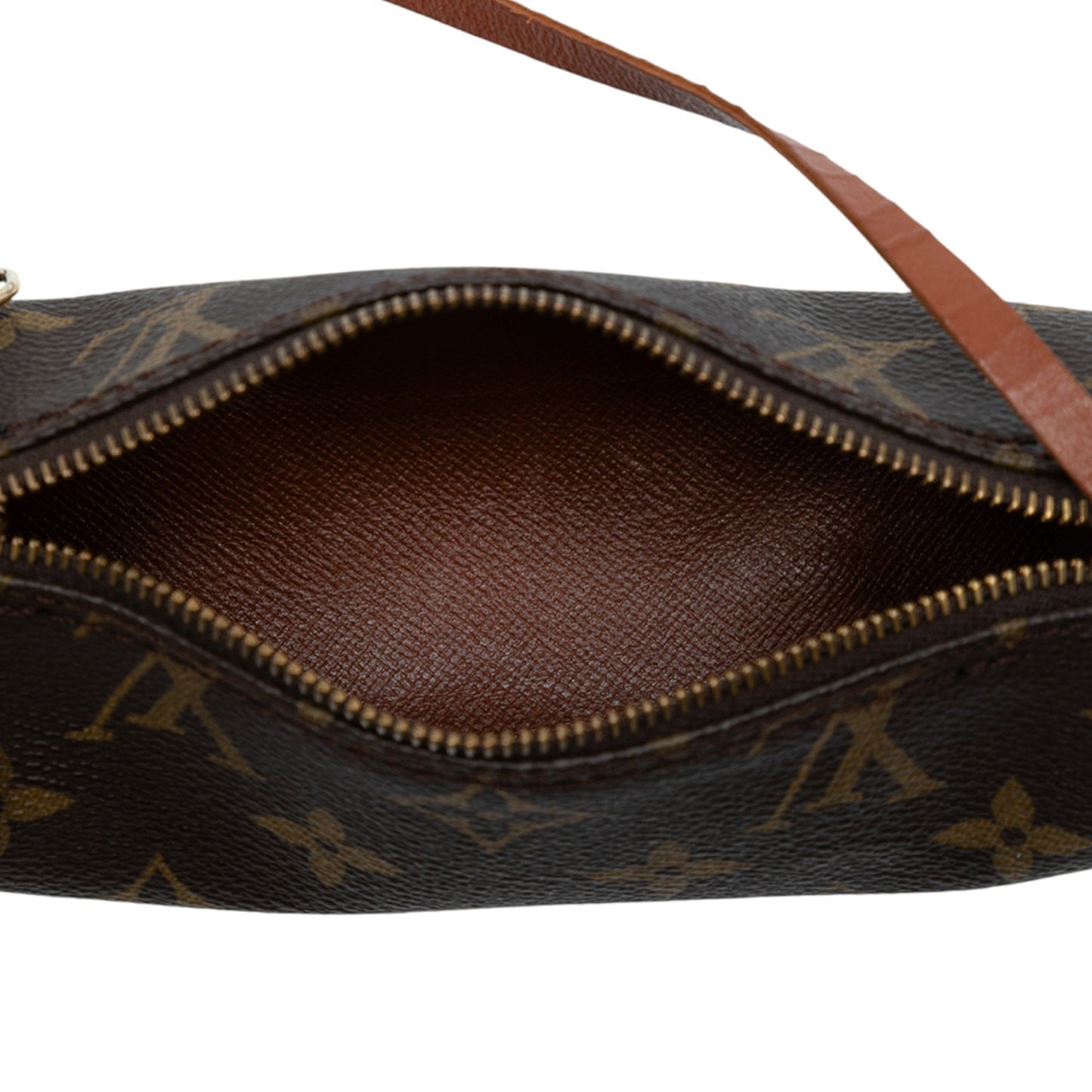 Brown Louis Vuitton Monogram Papillon Pochette Handbag