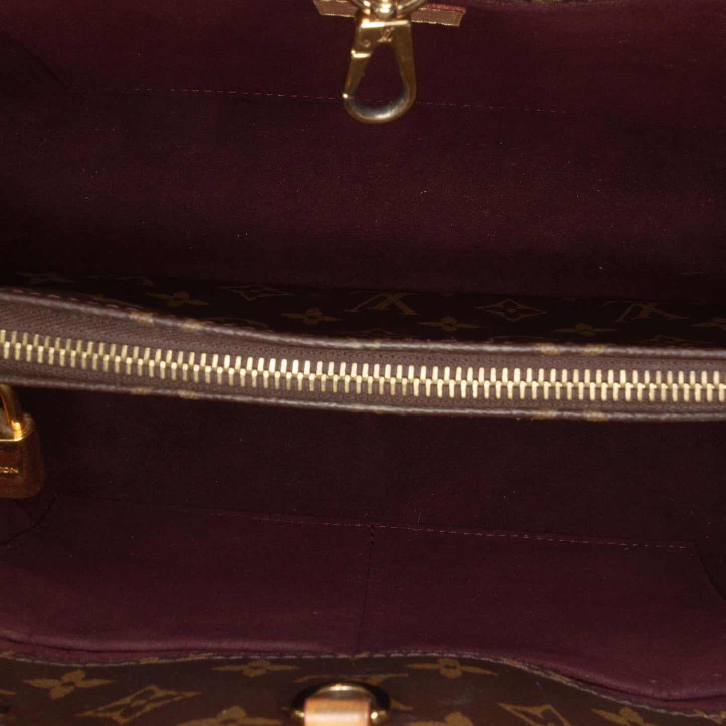 Brown Louis Vuitton Monogram Montaigne MM Satchel