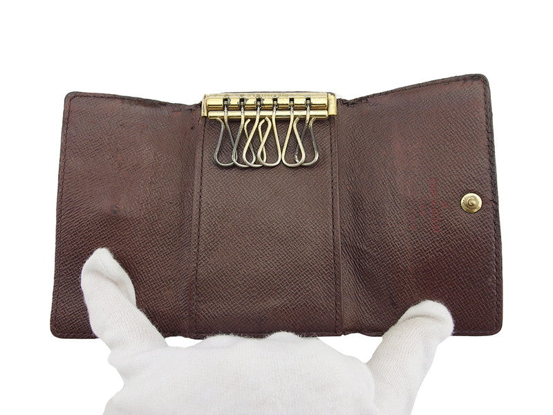 LOUIS VUITTON Key case Key holder N62630 Brown beige Multicles6