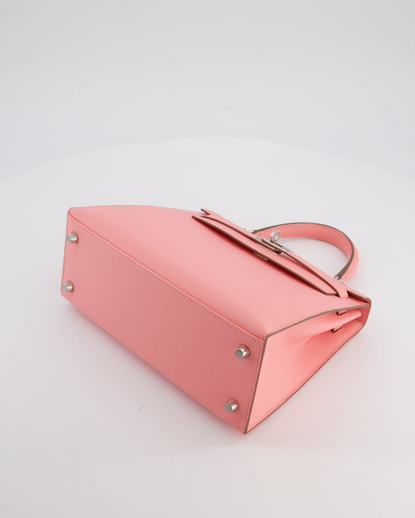 *RARE* Hermès Kelly 25 Sellier Bag in Rose Confetti in Epsom Leather with Palladium Hardware