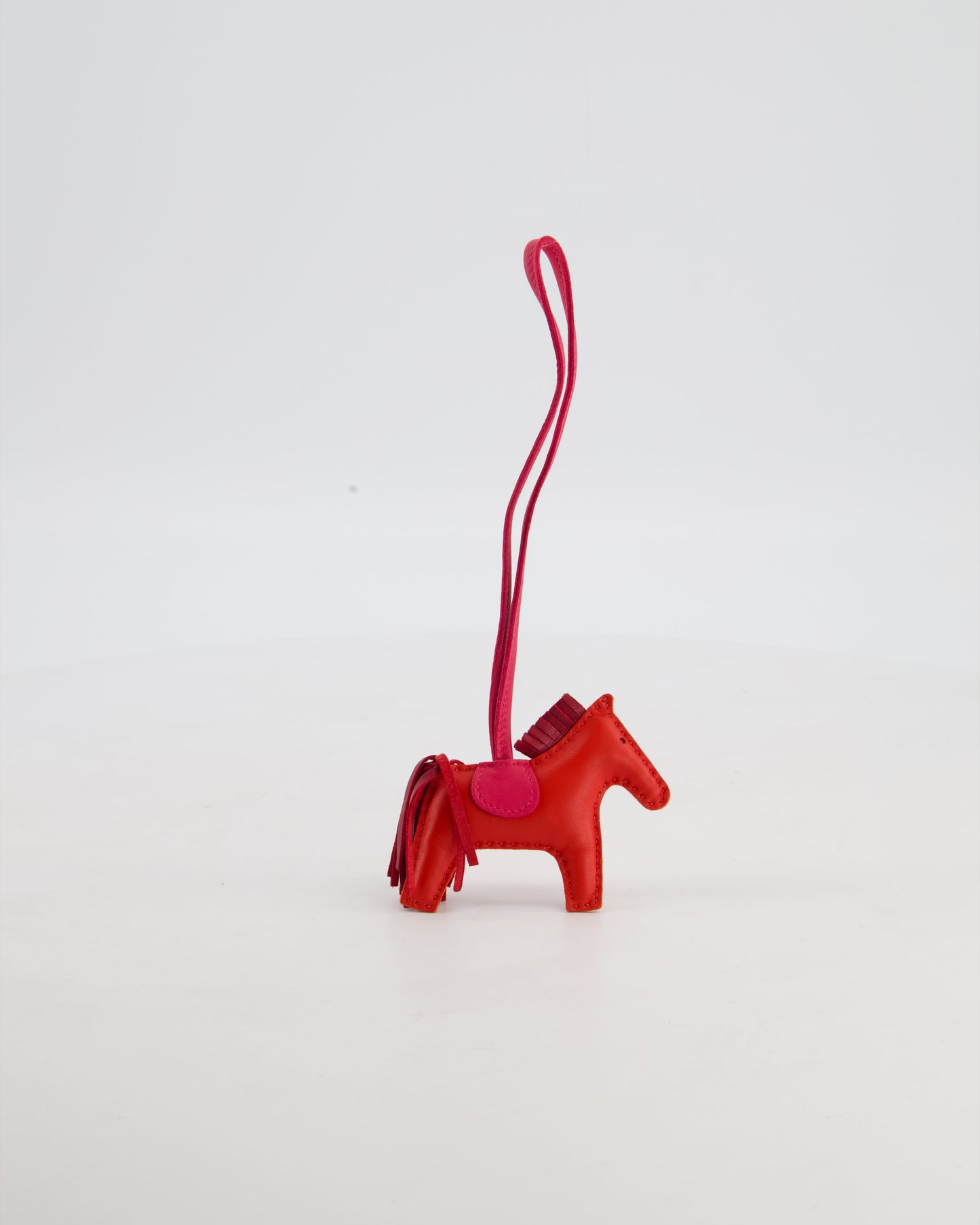 Hermès Rose Jaipur Rodeo in Leather PM Rodeo Bag Charm