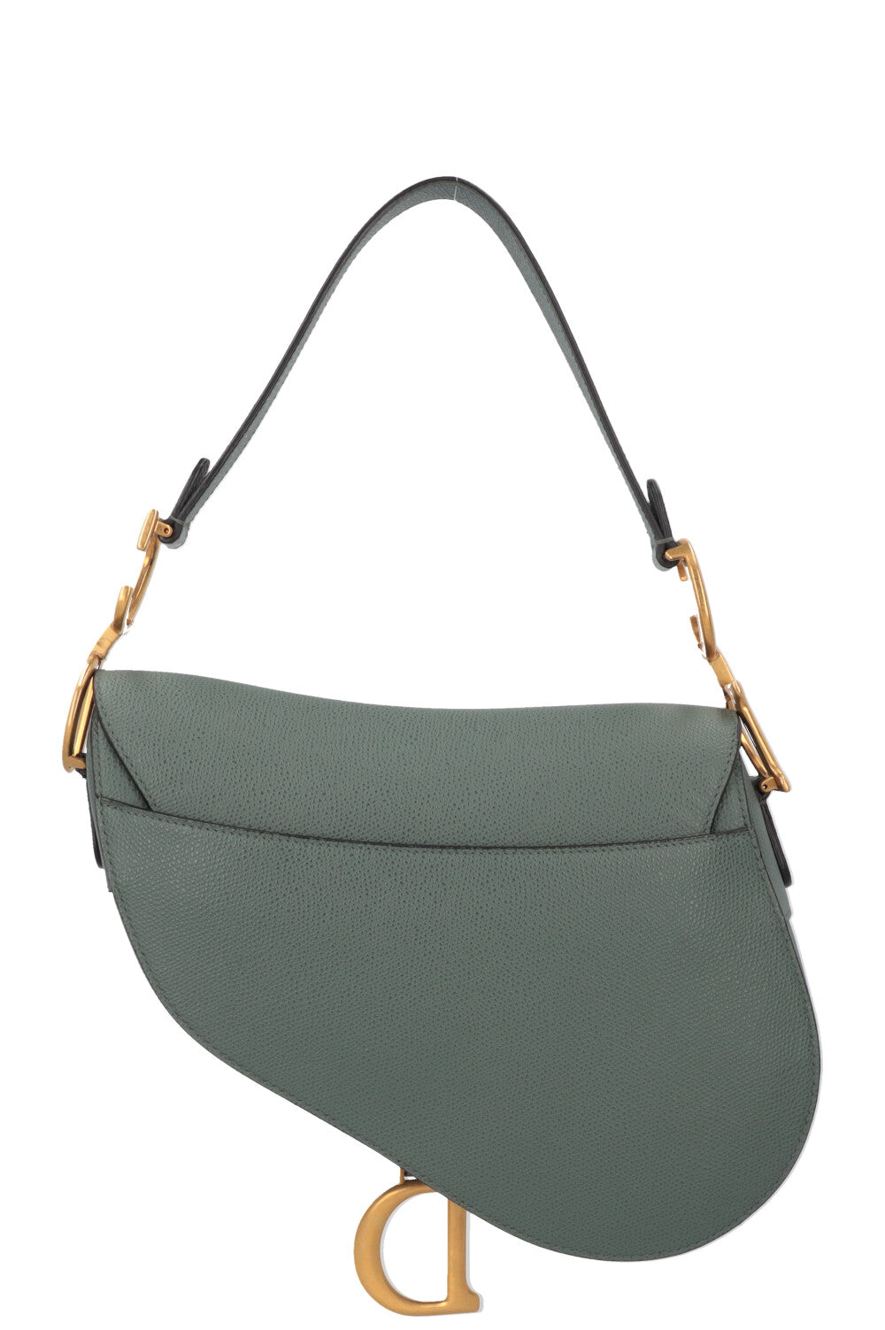 CHRISTIAN DIOR Saddle Bag Leather Sage